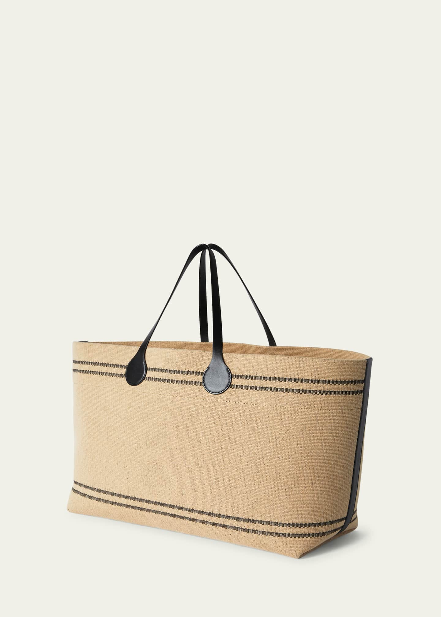 Loro Piana Tasman XL Canvas Tote Bag