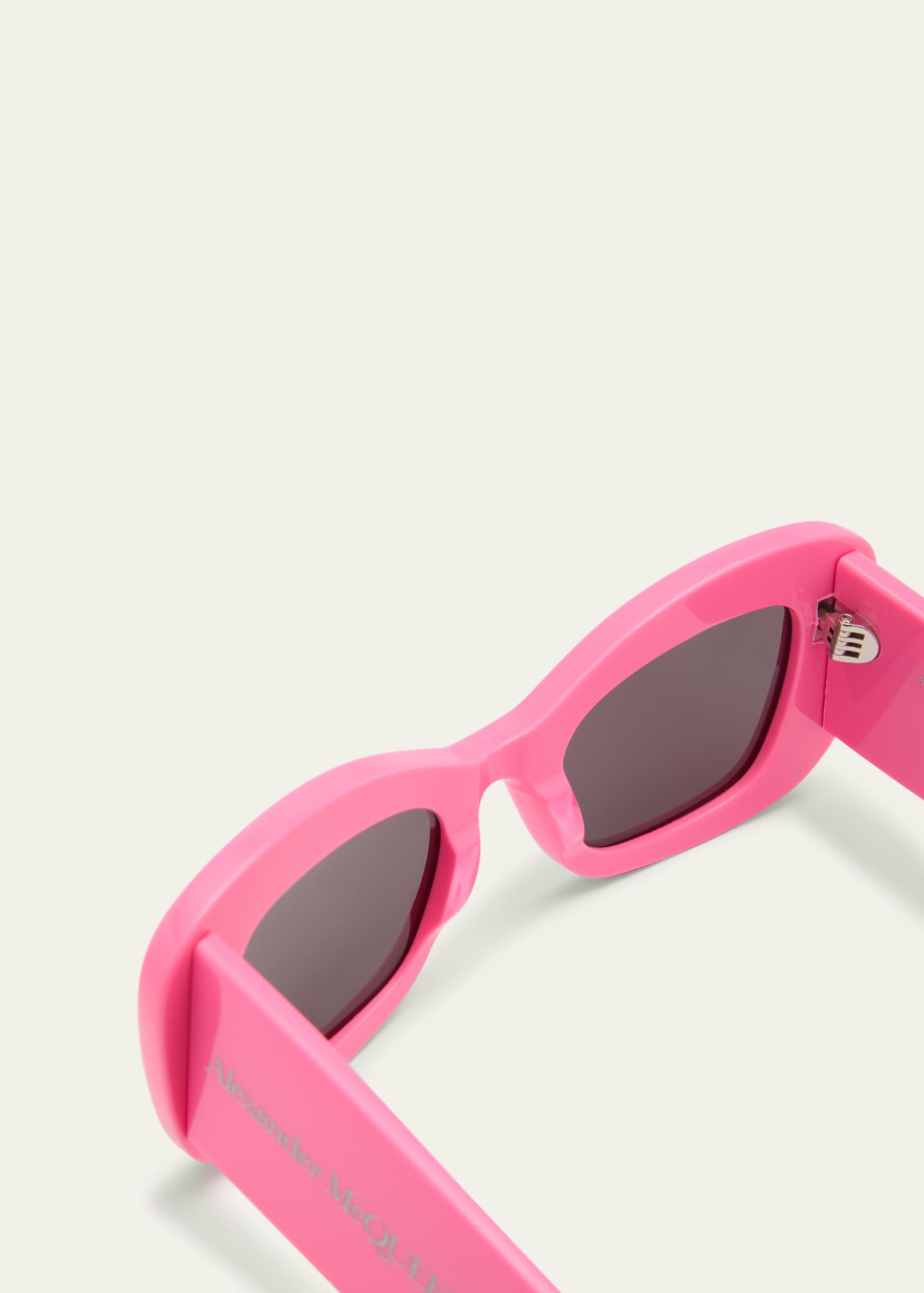 McQueen Chunky Logo Acetate Cat-Eye Sunglasses Image 5 of 5