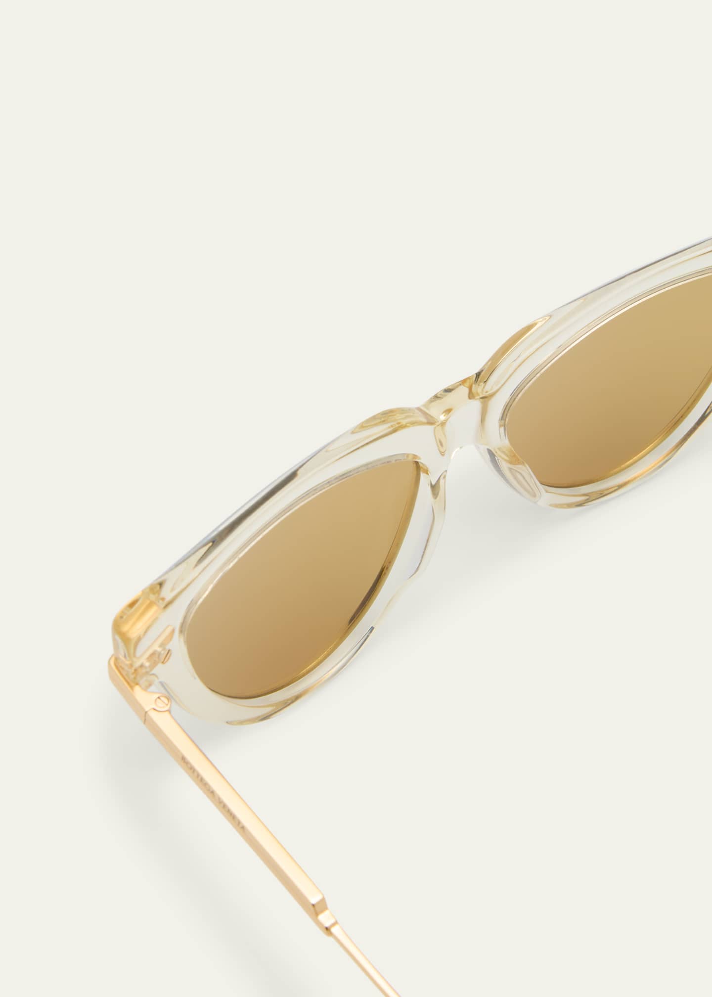 Bottega Veneta Logo Metal Alloy & Acetate Cat-Eye Sunglasses Image 4 of 5