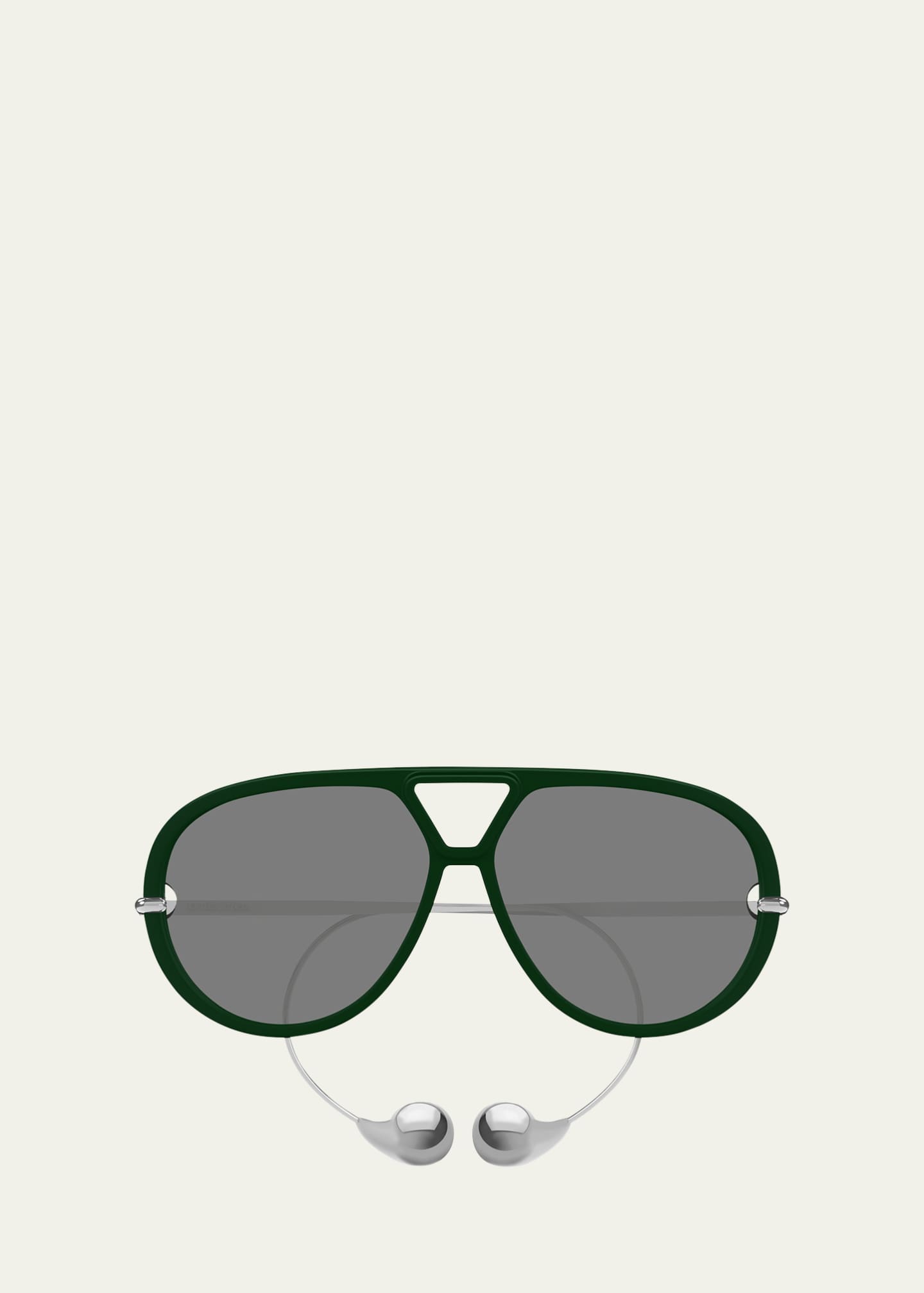 Bottega Veneta Geometric Acetate & Metal Alloy Aviator Sunglasses Image 1 of 2