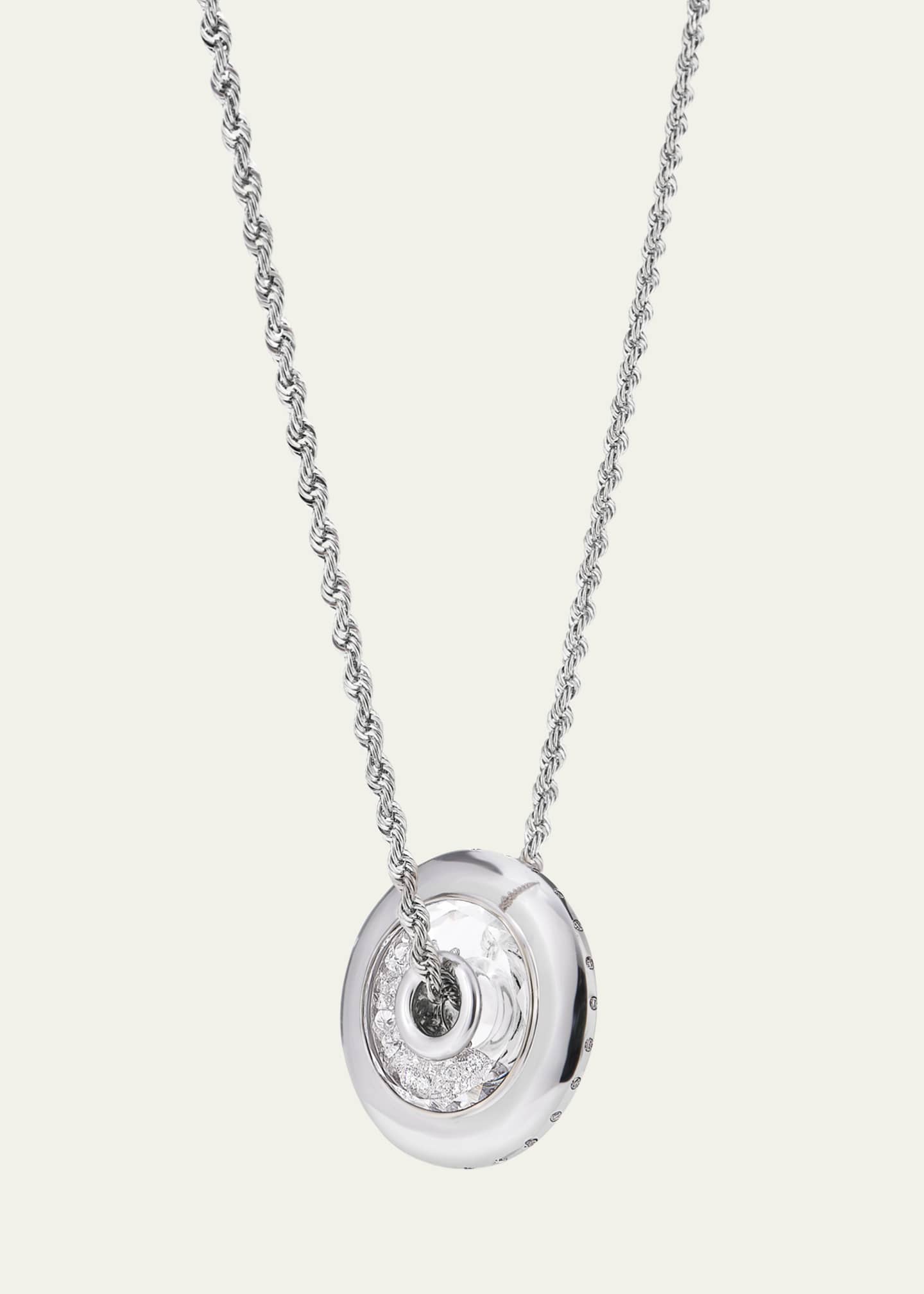 Moritz Glik 18k White Gold Diamond Shaker Pendant Necklace - Bergdorf ...