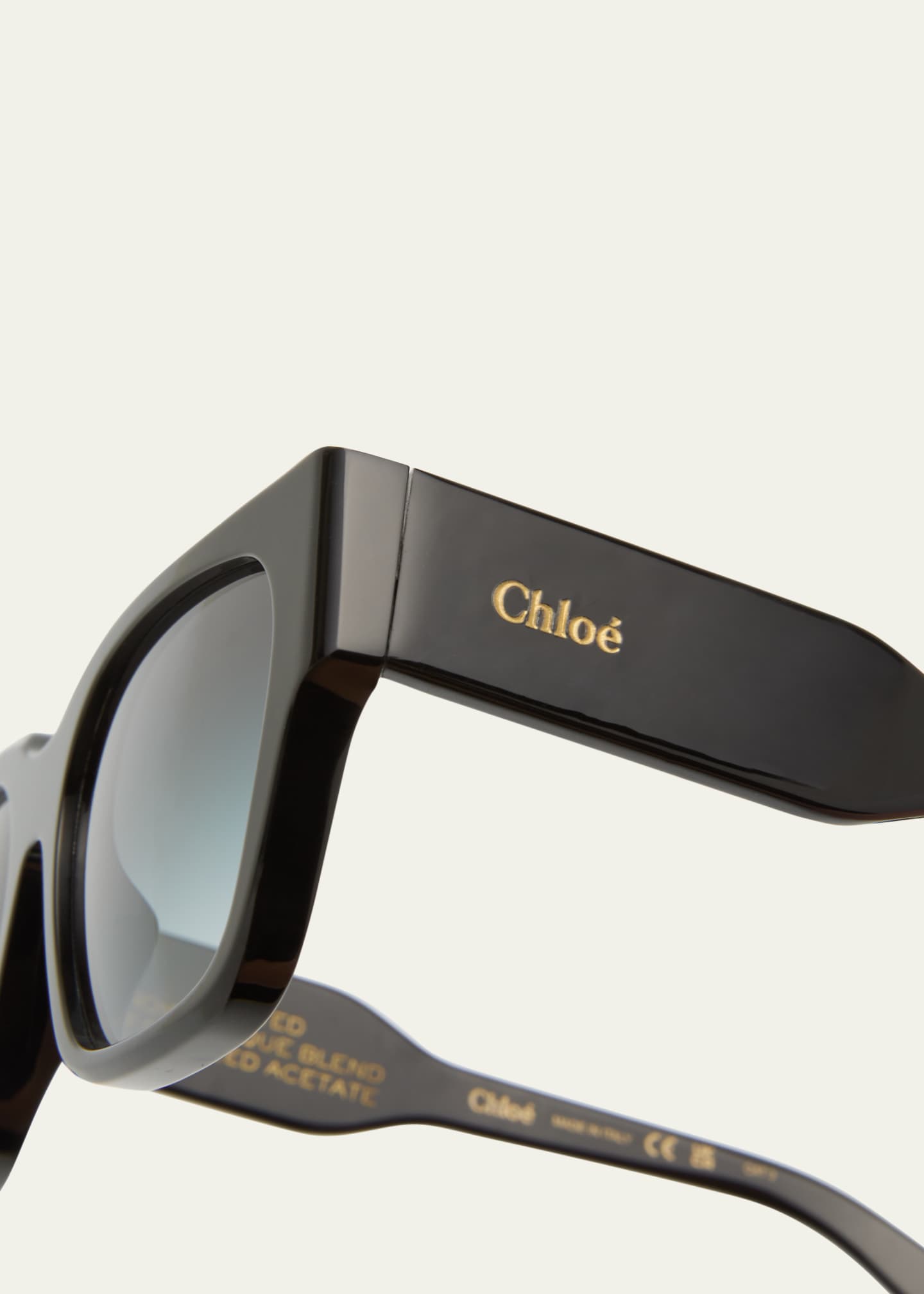 Chloe Acetate Rectangle Sunglasses Image 4 of 5