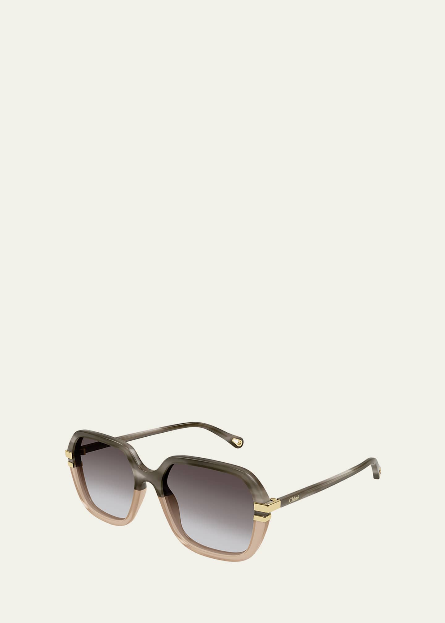 Chloe Acetate Round Sunglasses Image 2 of 2