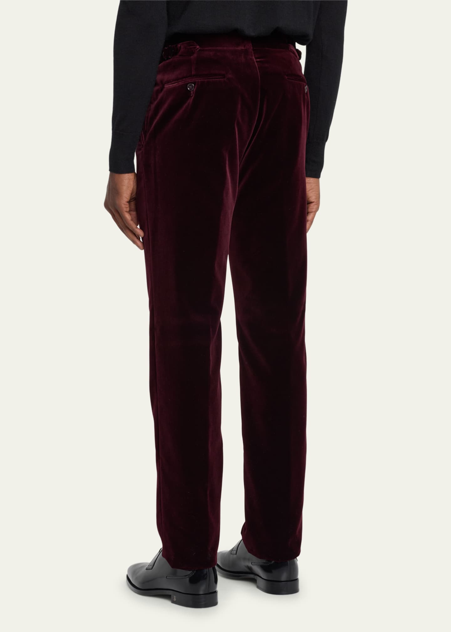 Ralph Lauren Purple Label Men's Gregory Hand-Tailored Velvet Pants