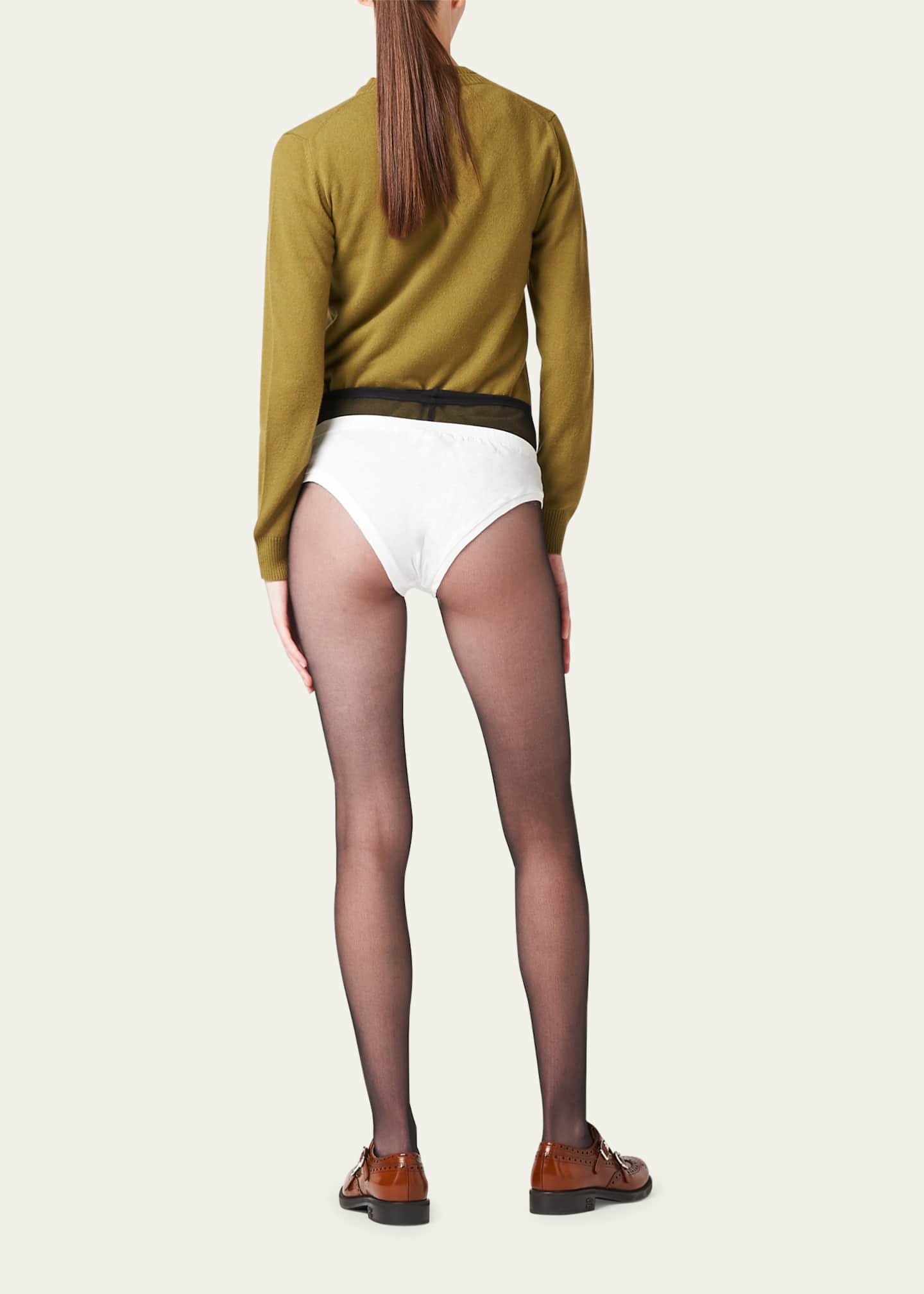 Miu Miu ジャージー パンティ Miu Miu Logo-Tab Jersey Briefs - Bergdorf Goodman