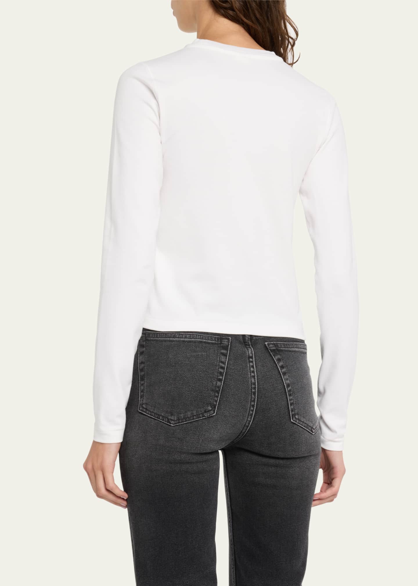 RE/DONE LongSleeve Baby Tee Bergdorf Goodman