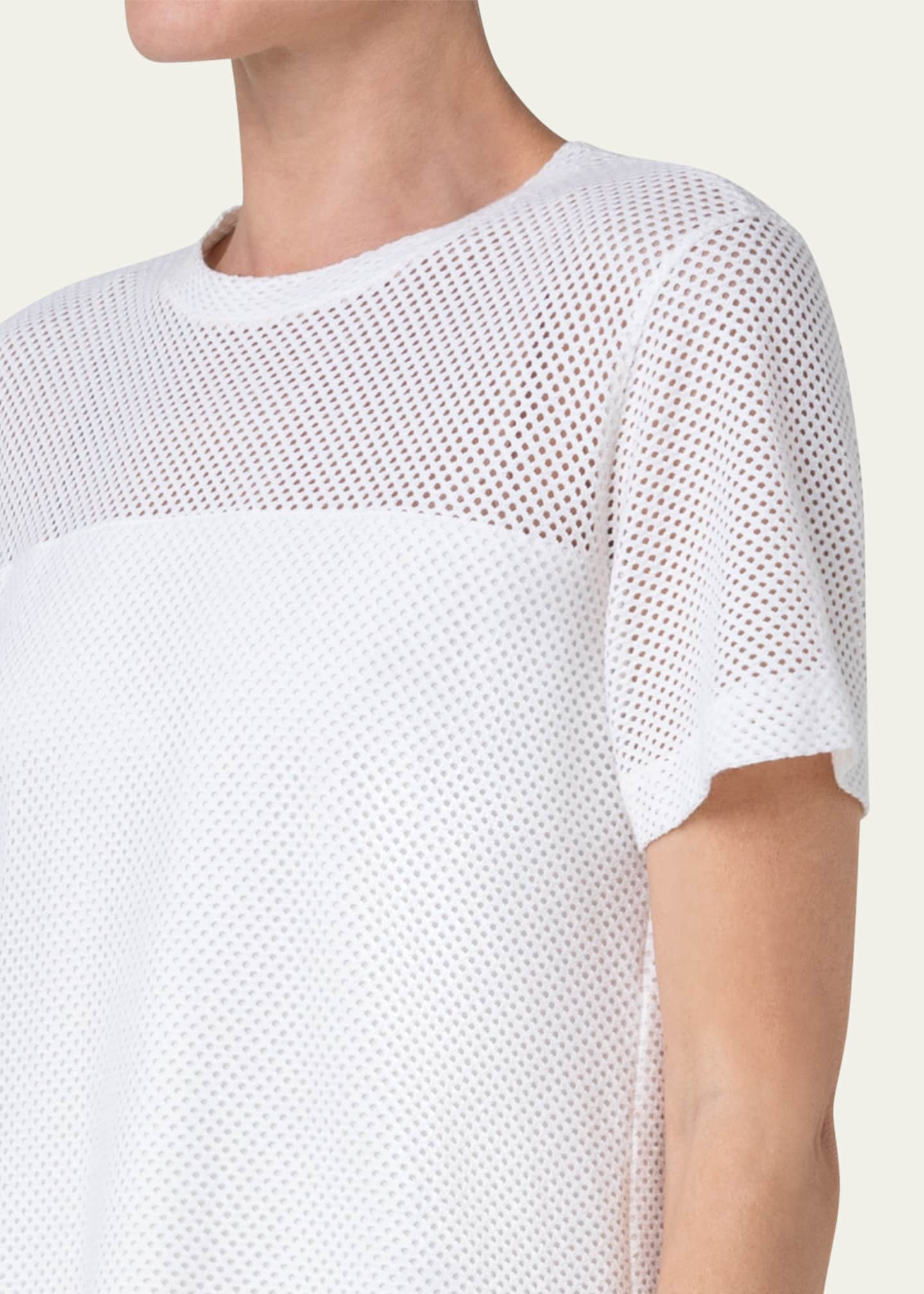 White Mesh T-Shirt