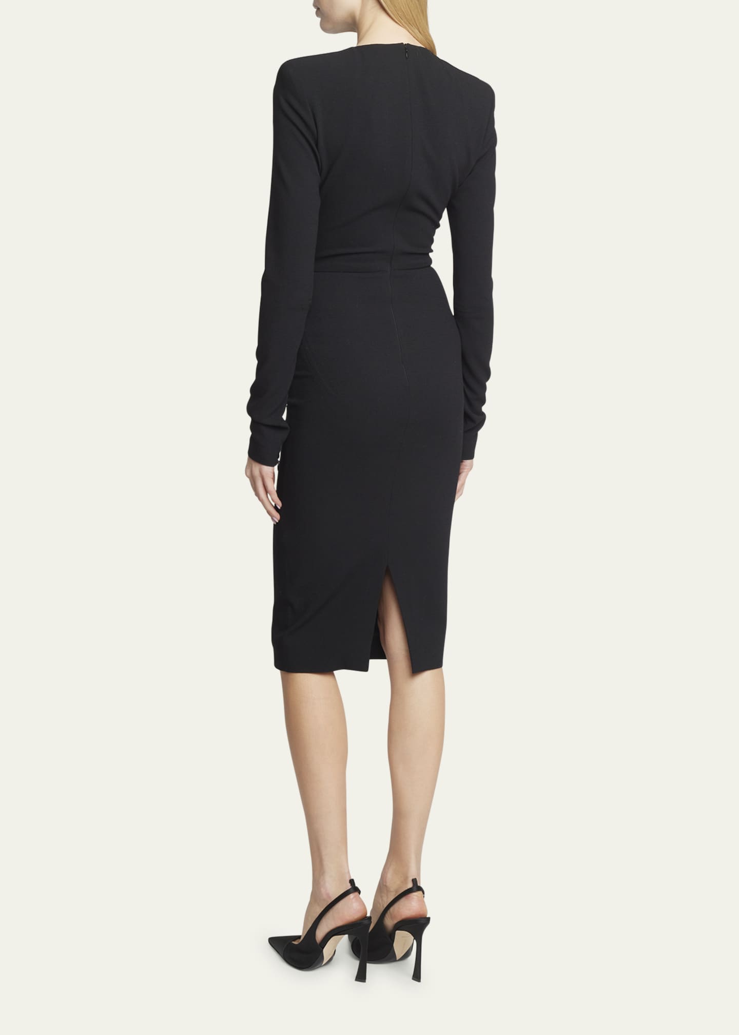 Victoria Beckham Long Sleeve Fitted T Shirt Dress Bergdorf Goodman