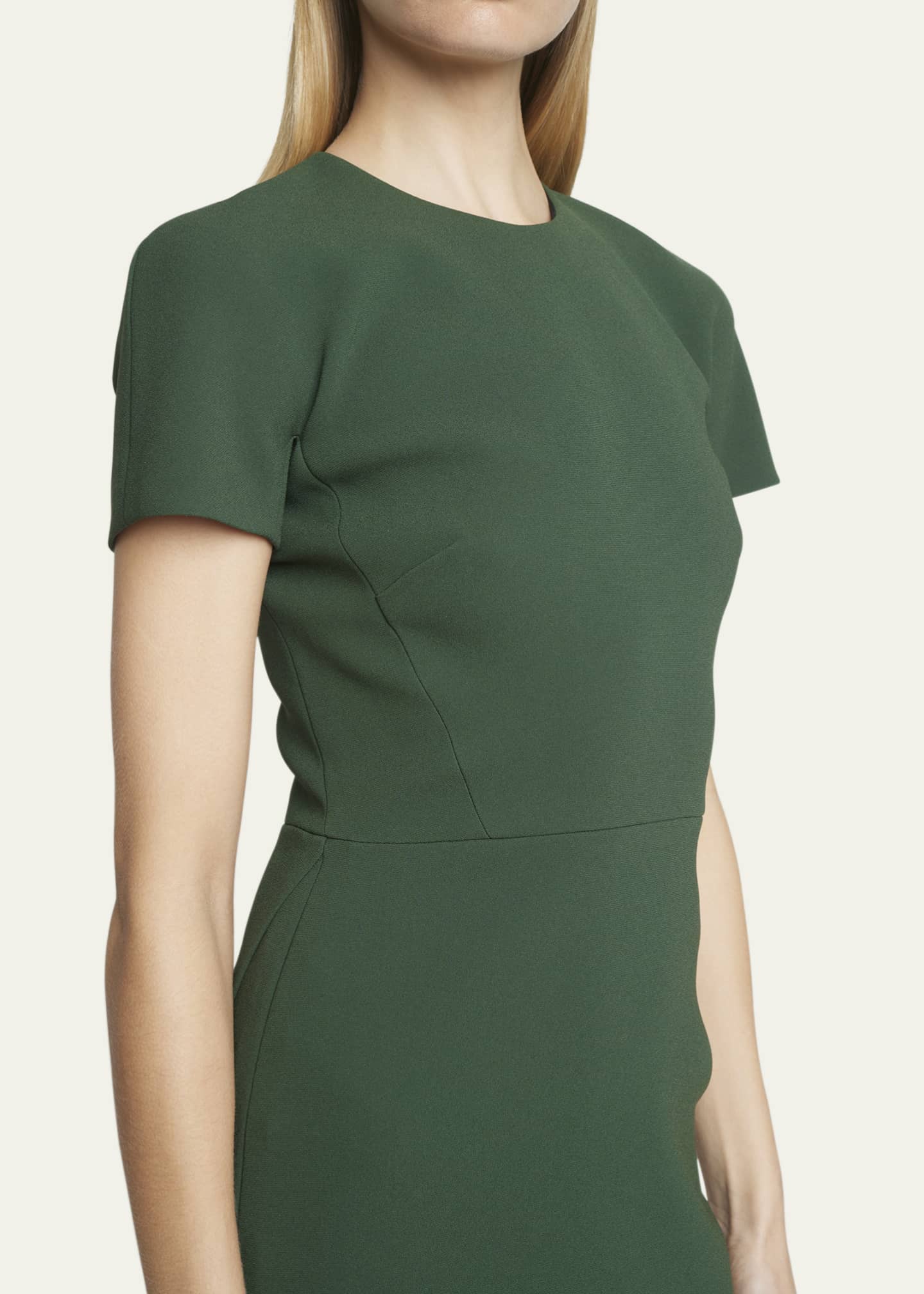 Victoria Beckham Short-Sleeve Fitted T-Shirt Dress - Bergdorf Goodman