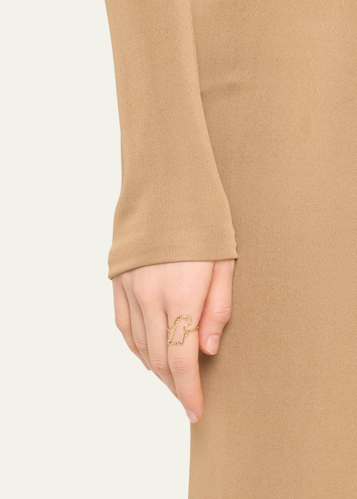 Aliita 9k Yellow Gold Dino Esmeralda Ring - Bergdorf Goodman