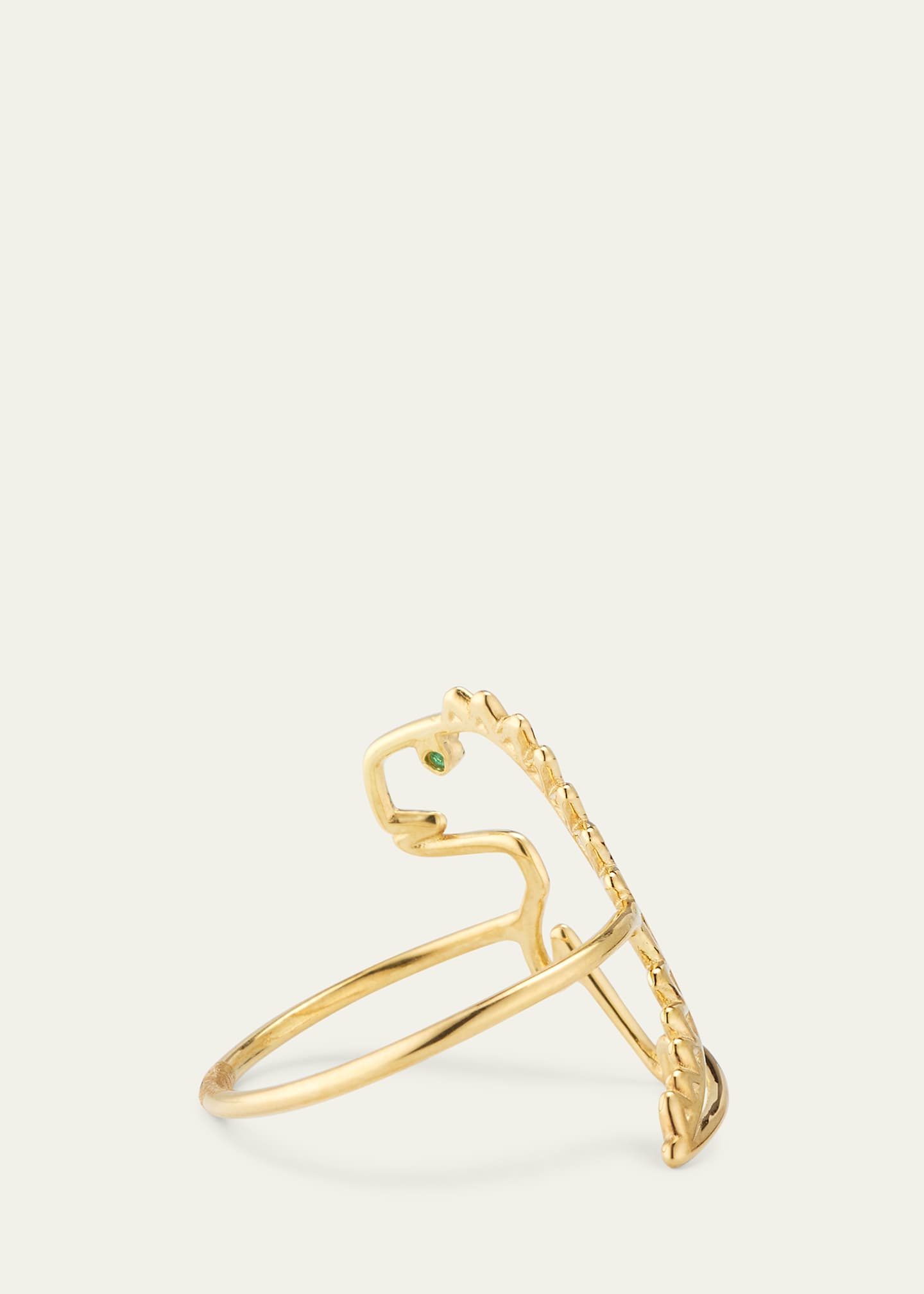 Aliita 9k Yellow Gold Dino Esmeralda Ring - Bergdorf Goodman