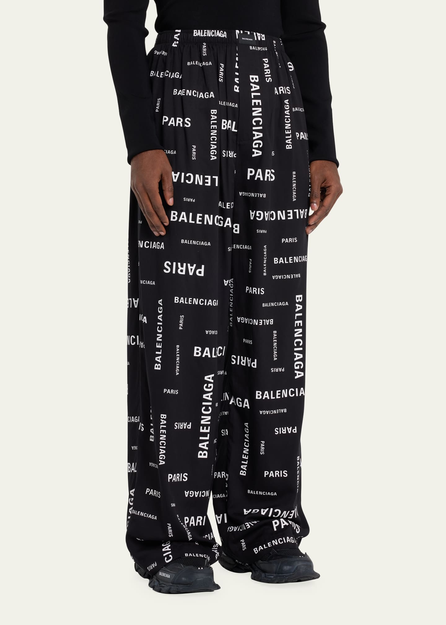 Balenciaga pants mens white hot sale