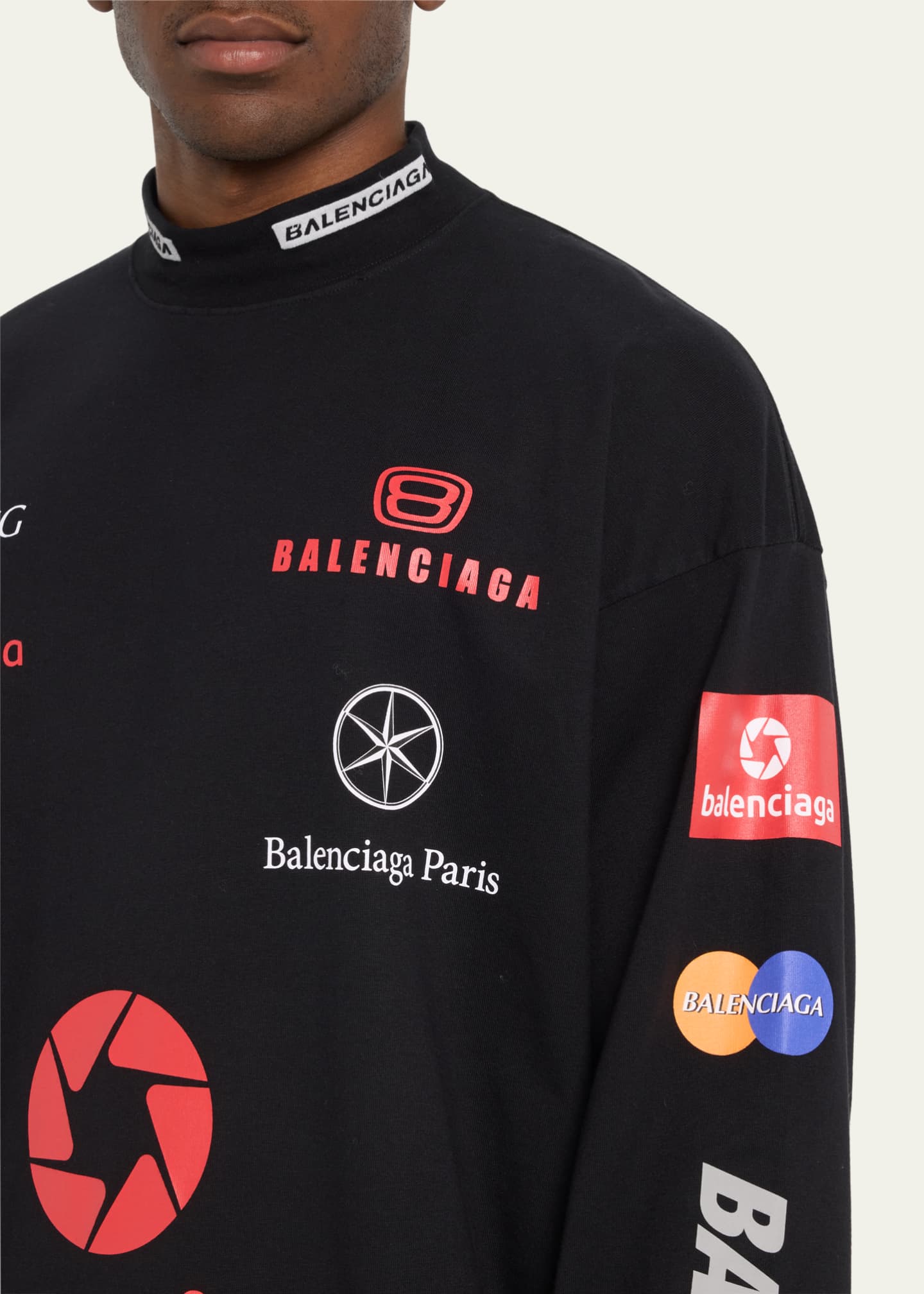 Balenciaga shirt on top of cheap shirt