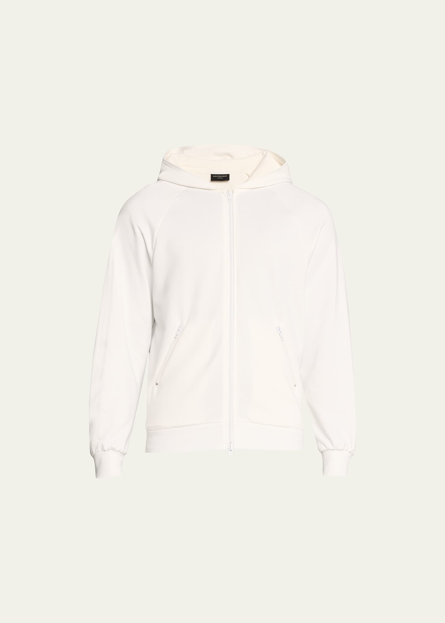 Balenciaga Men s Zip Up Raglan Hoodie