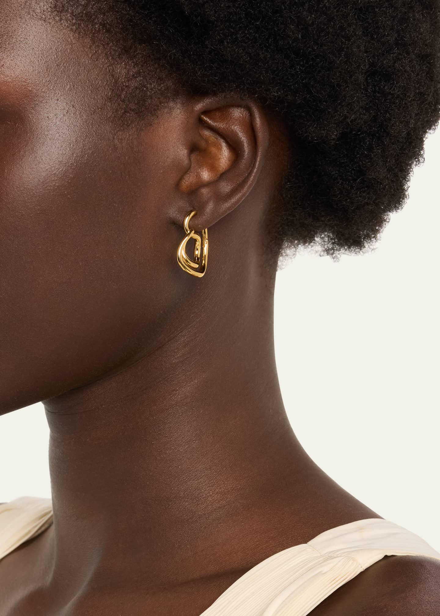 Charlotte Chesnais 18K Gold Vermeil Creole Lasso Earrings Charlotte Chesnais 18K Gold Vermeil Creole Lasso Earrings