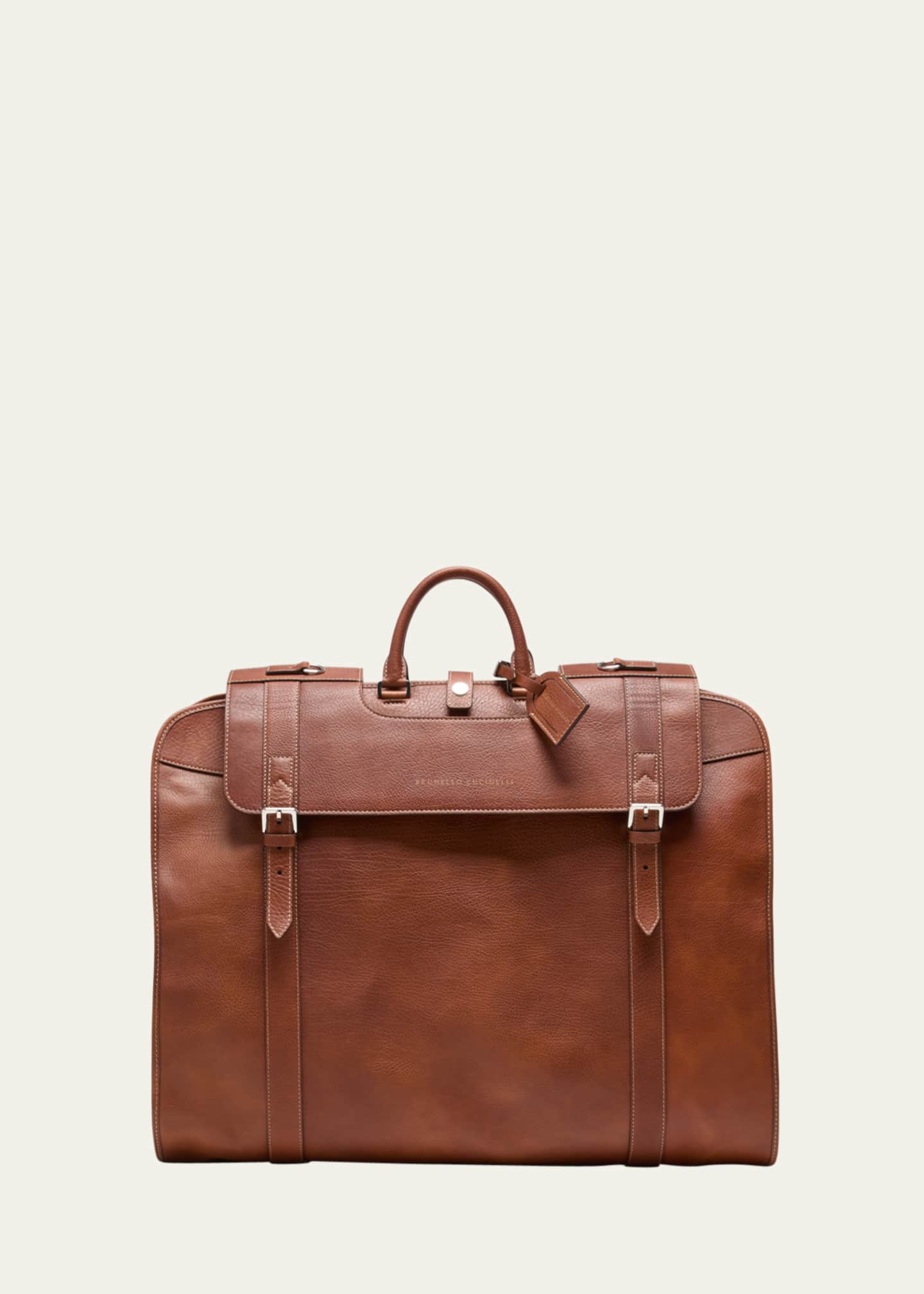 Leather garment bag mens 2025