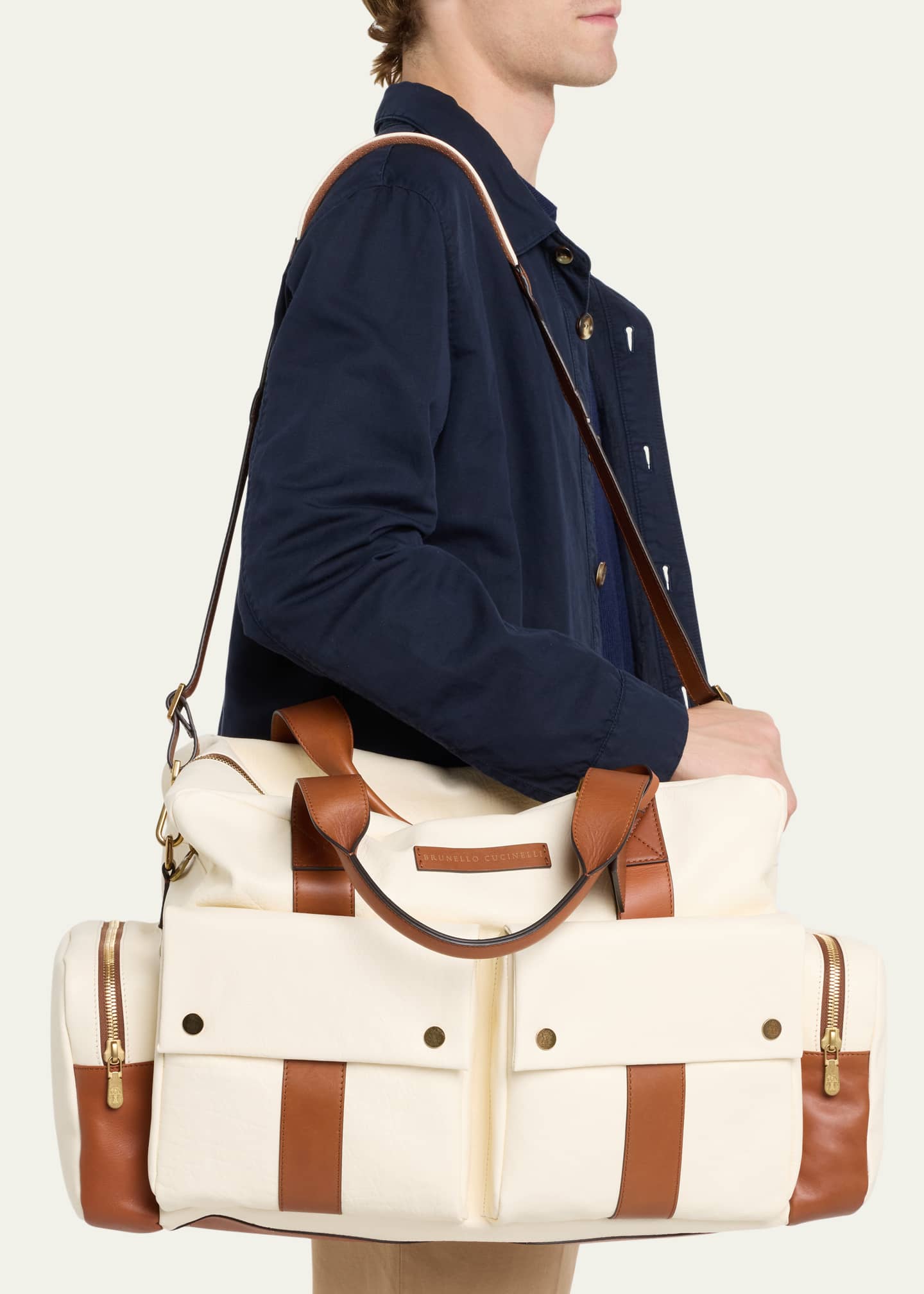 Brunello cucinelli top duffle bag