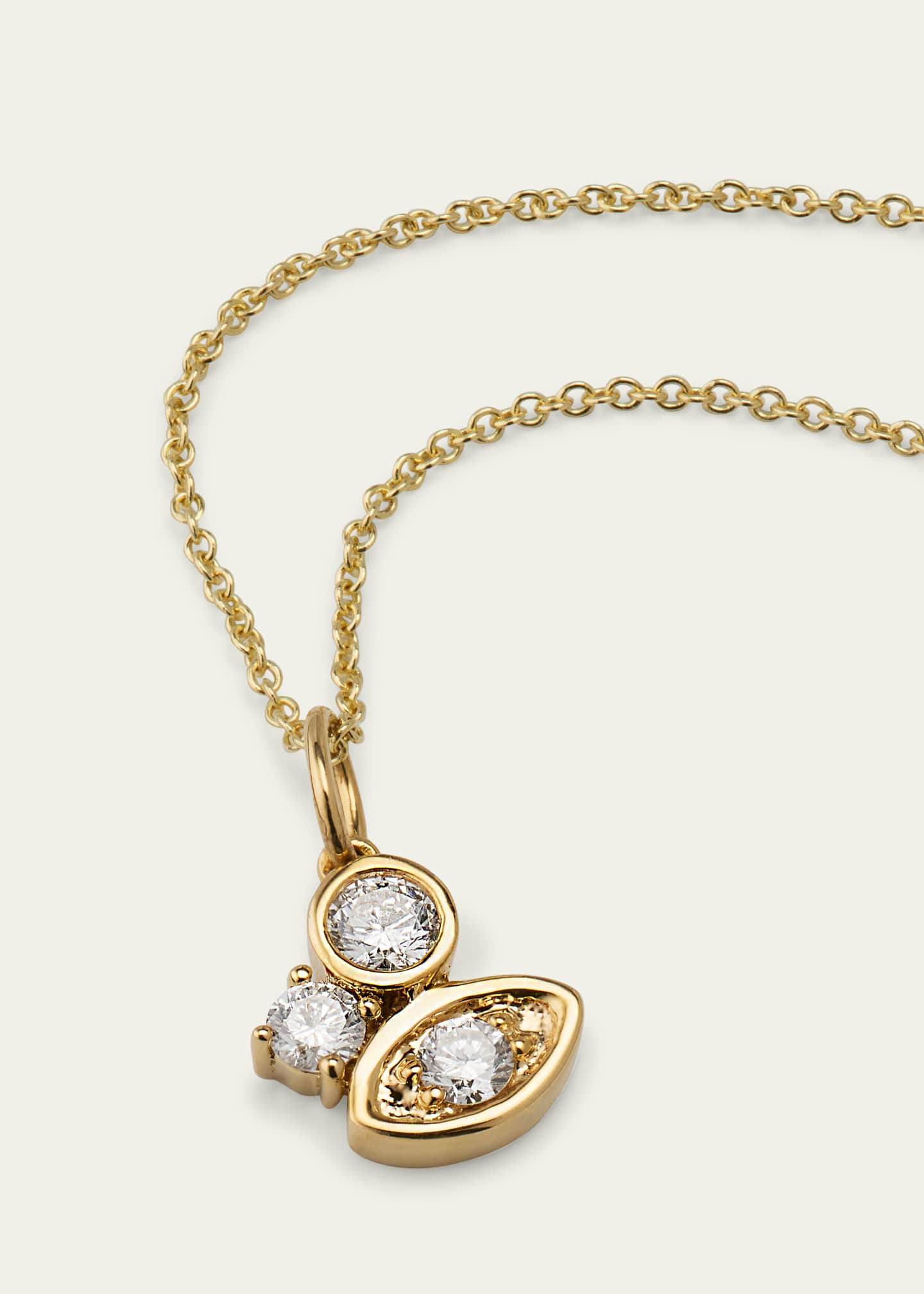 Sydney Evan Diamond Marquise Eye Cluster Charm Necklace Image 3 of 4