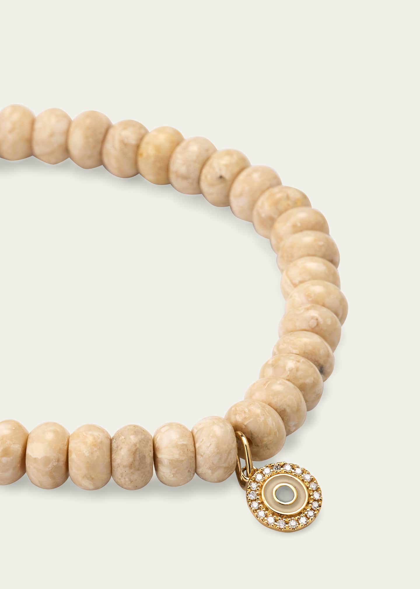 Sydney Evan Evil Eye Charm & Jasper Bead Bracelet Image 3 of 4