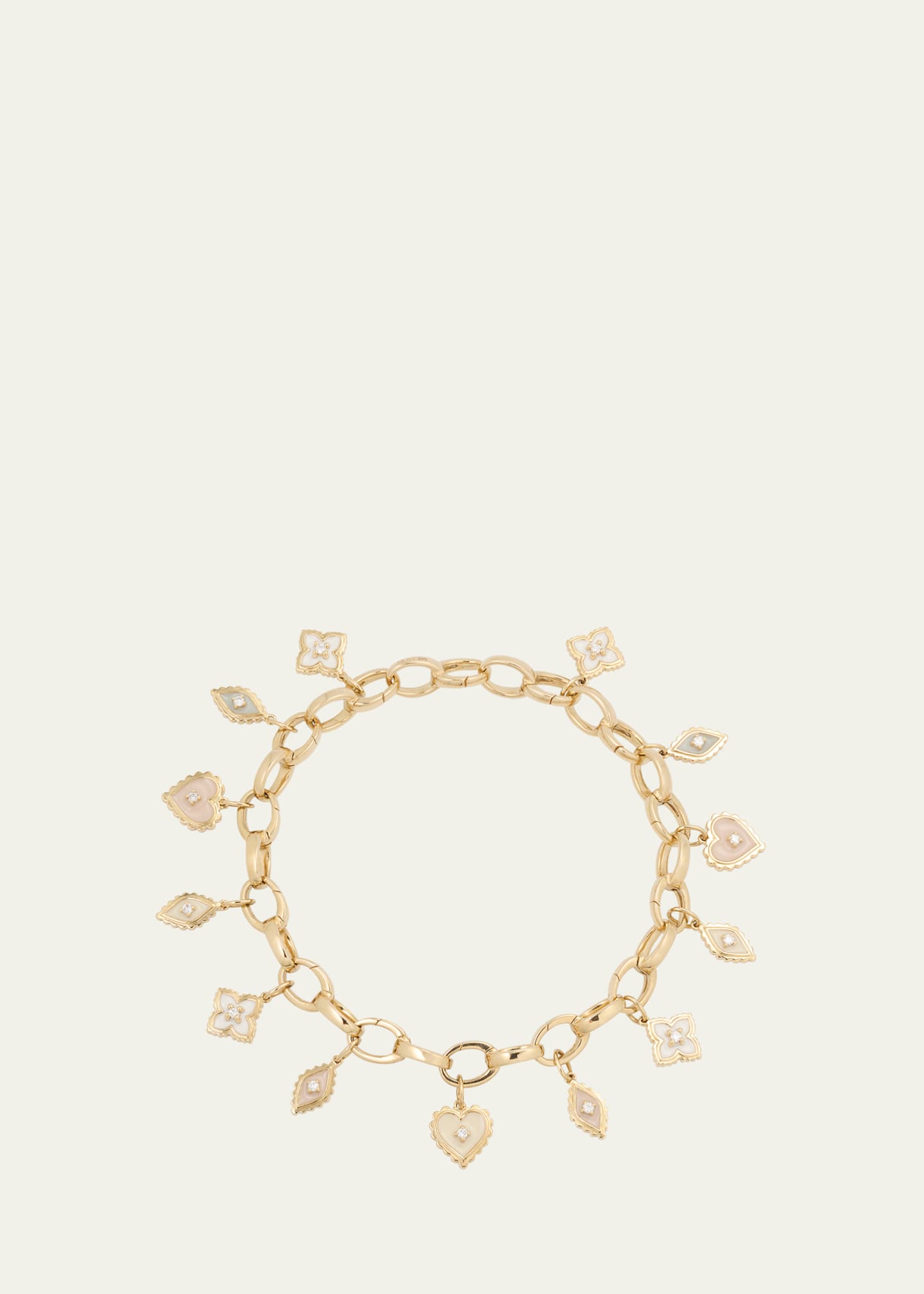 Sydney Evan Enamel & Diamond Charm Bracelet Image 1 of 4