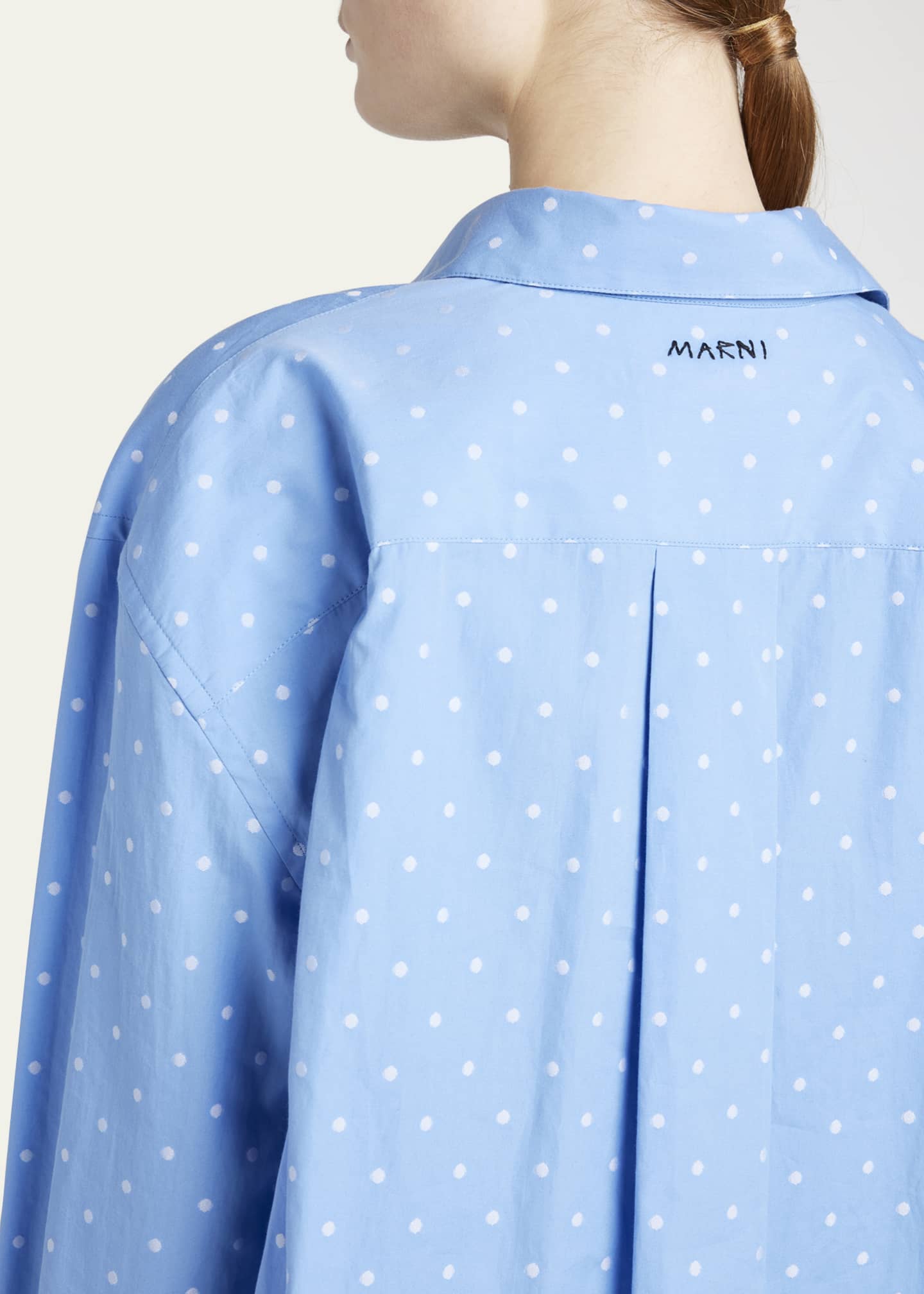 Marni Polka Dot Button Down Shirt - Bergdorf Goodman