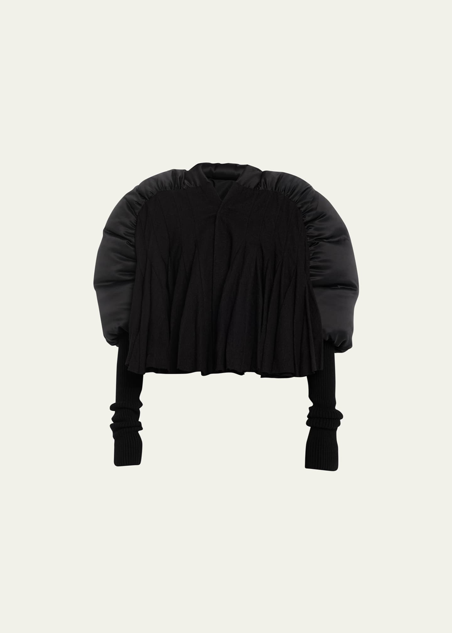 Rick owens cropped puffer top