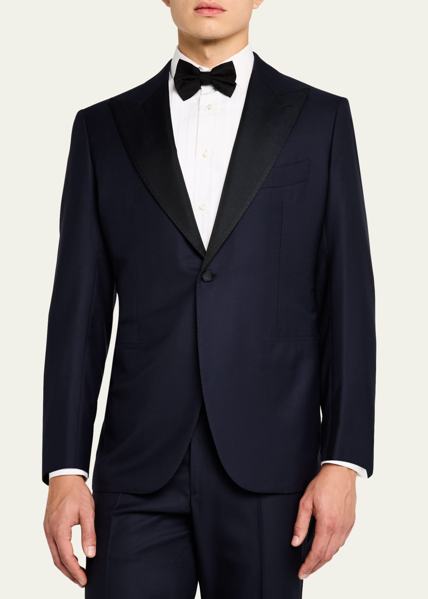Cesare Attolini Men's 150s Wool Grosgrain Tuxedo Image 4 of 8