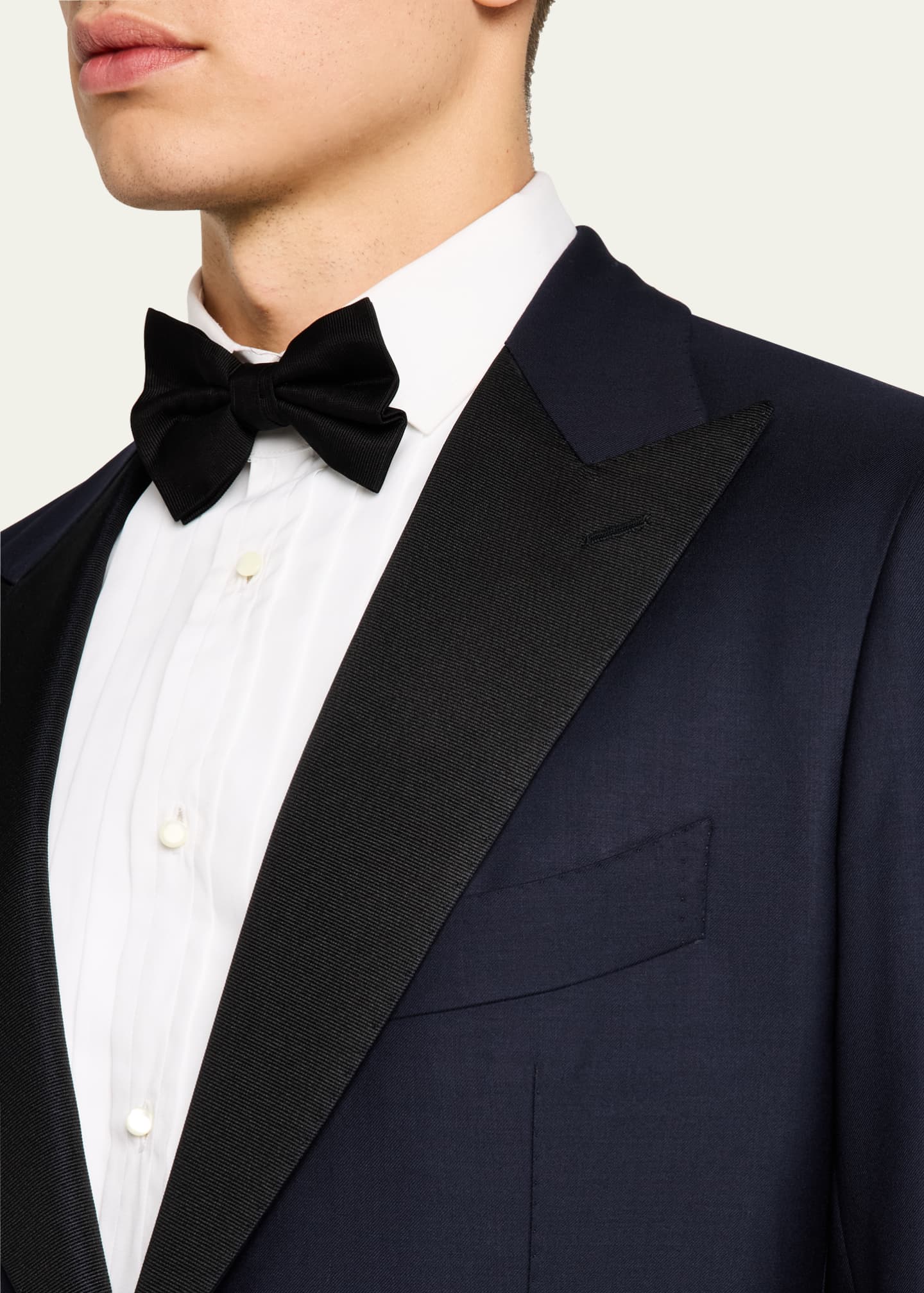 Cesare Attolini Men's 150s Wool Grosgrain Tuxedo Image 6 of 8