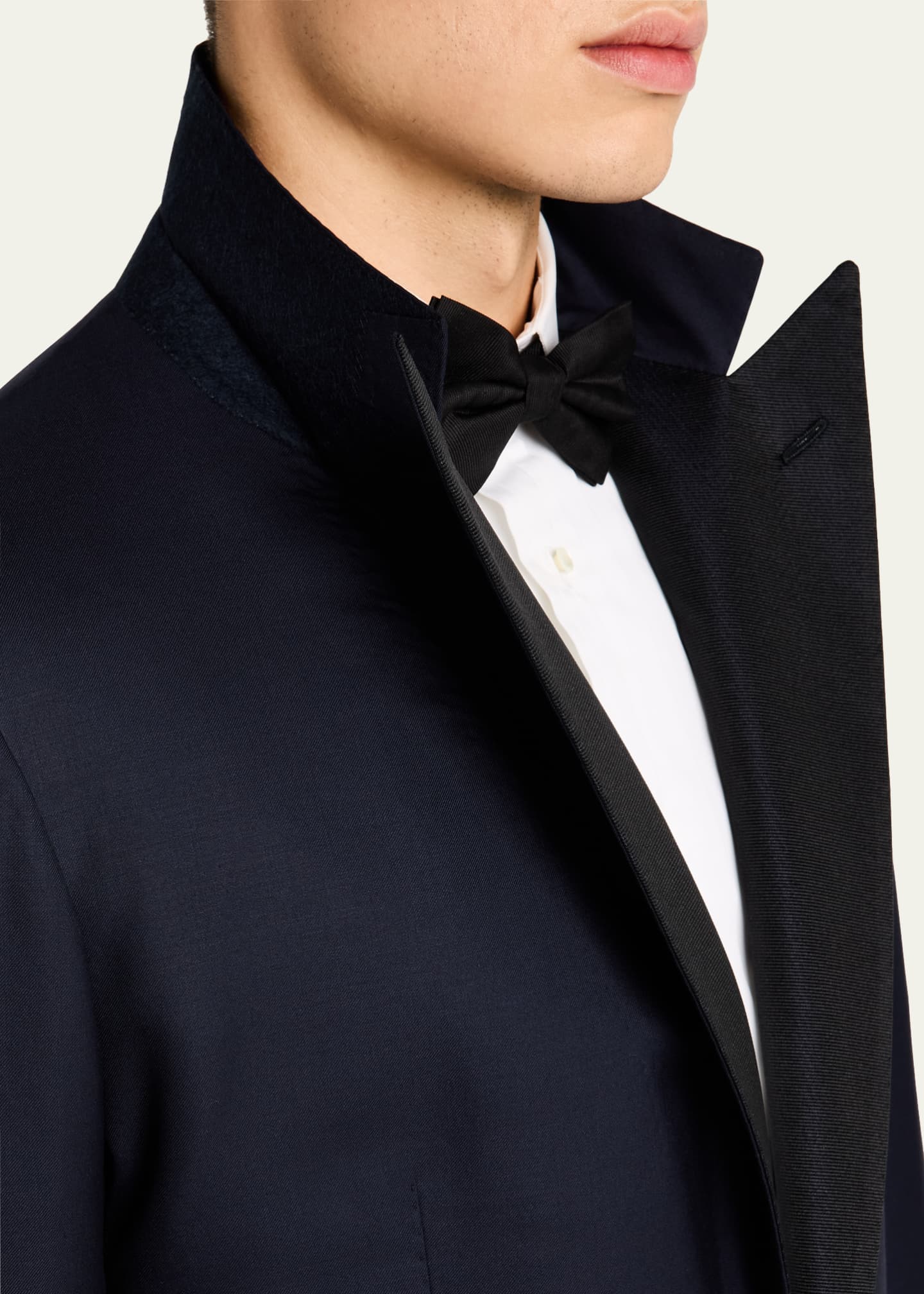 Cesare Attolini Men's 150s Wool Grosgrain Tuxedo Image 8 of 8