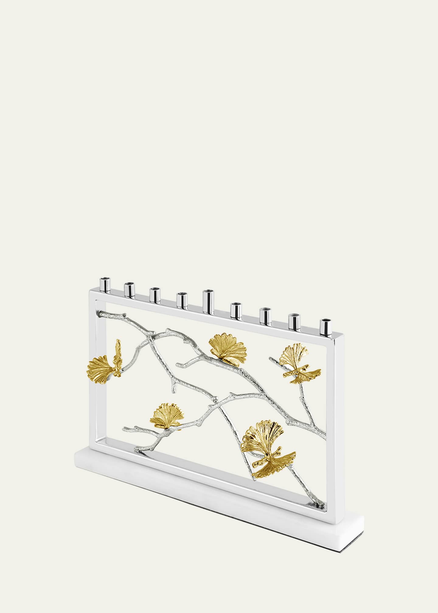 Michael Aram Butterfly Ginkgo Luxe Menorah Image 3 of 3