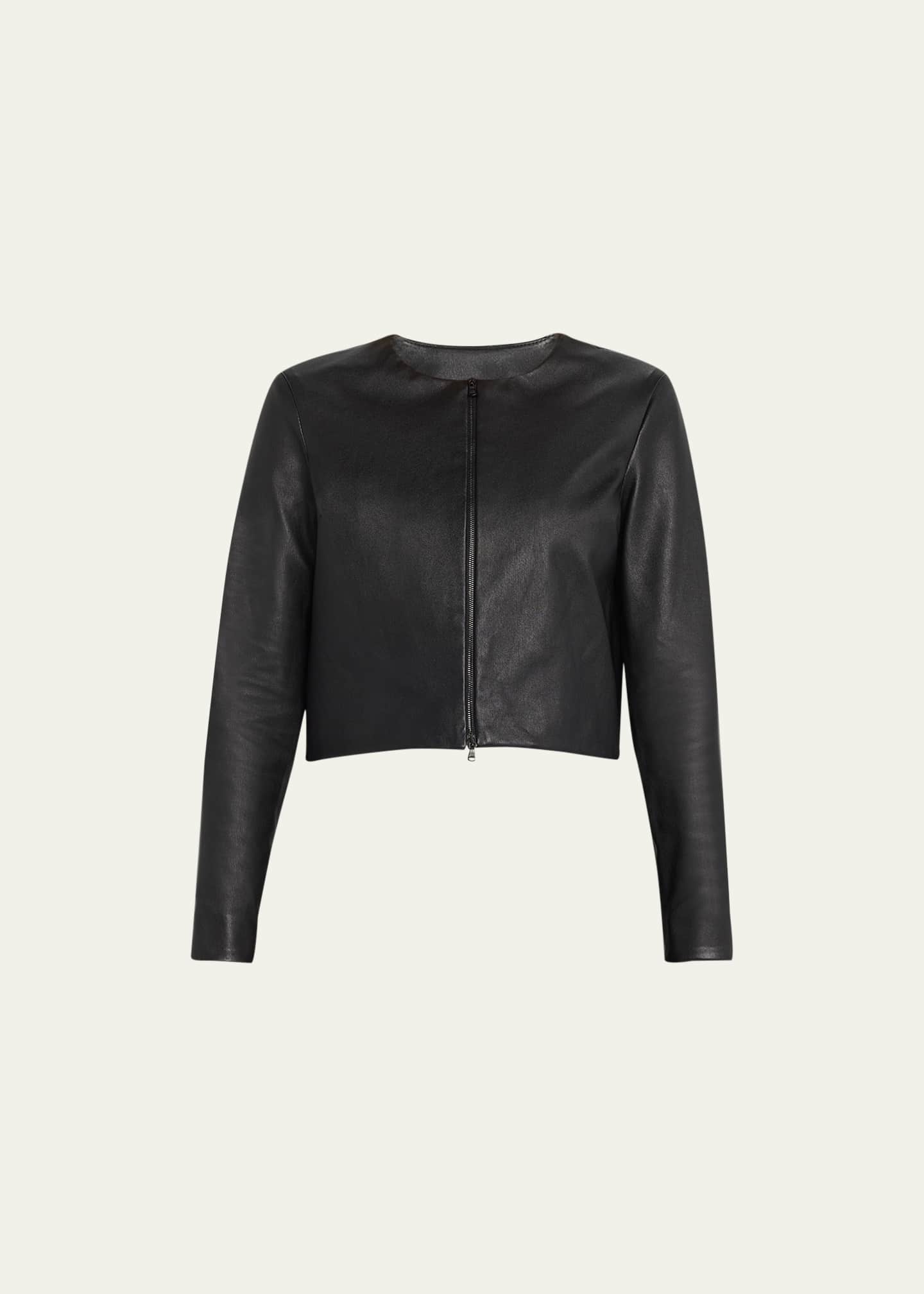 Leather sleeve cardigan deals
