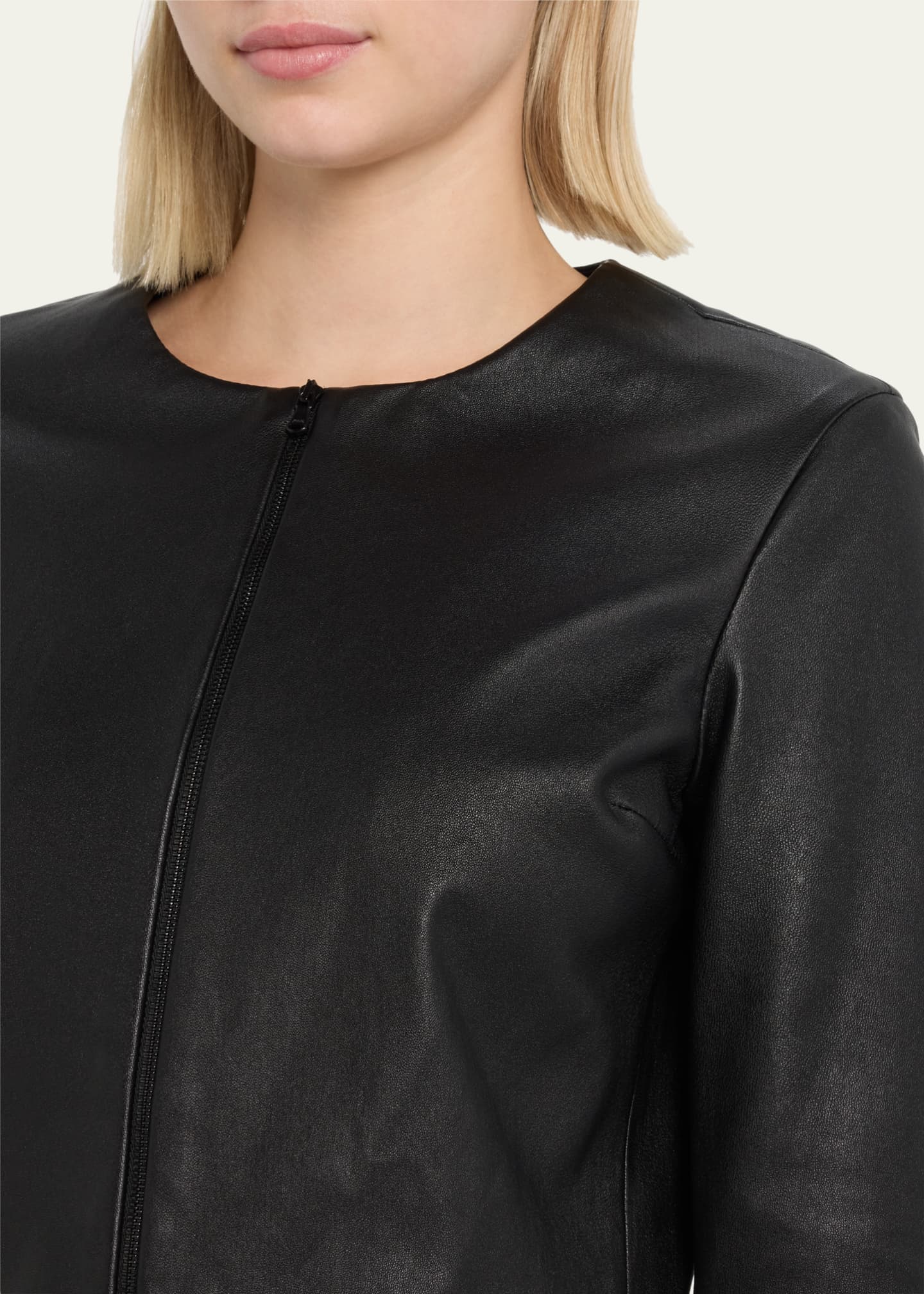 Leather jacket with cardigan new arrivals