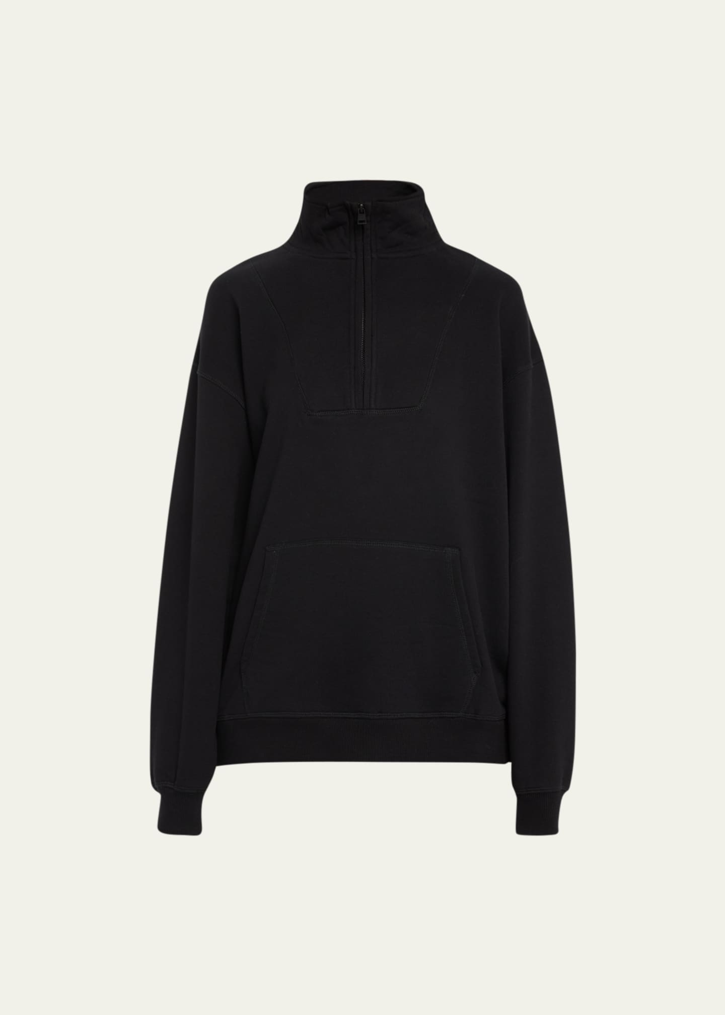 Black half zip up cheap
