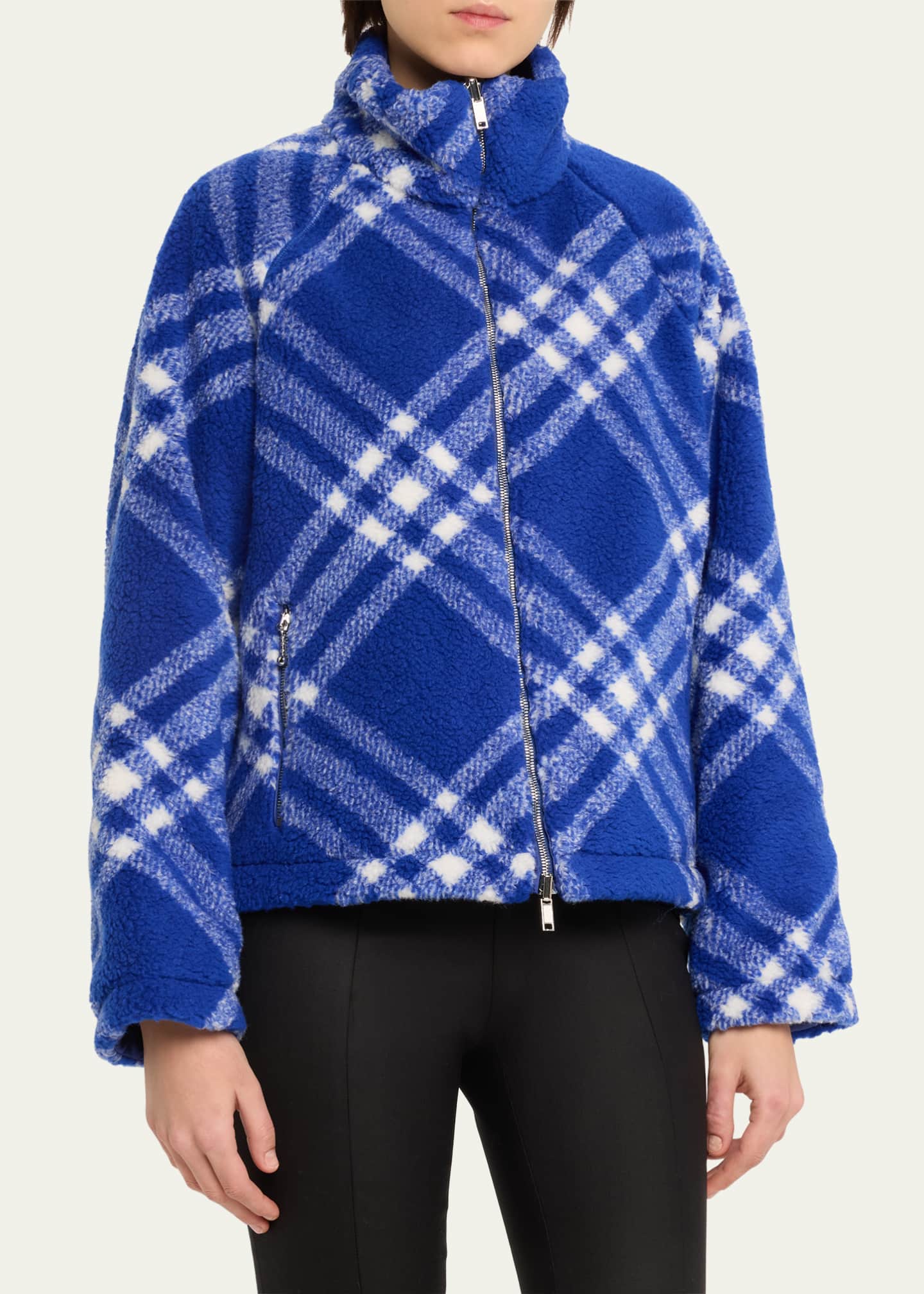 Burberry fleece jacket discount