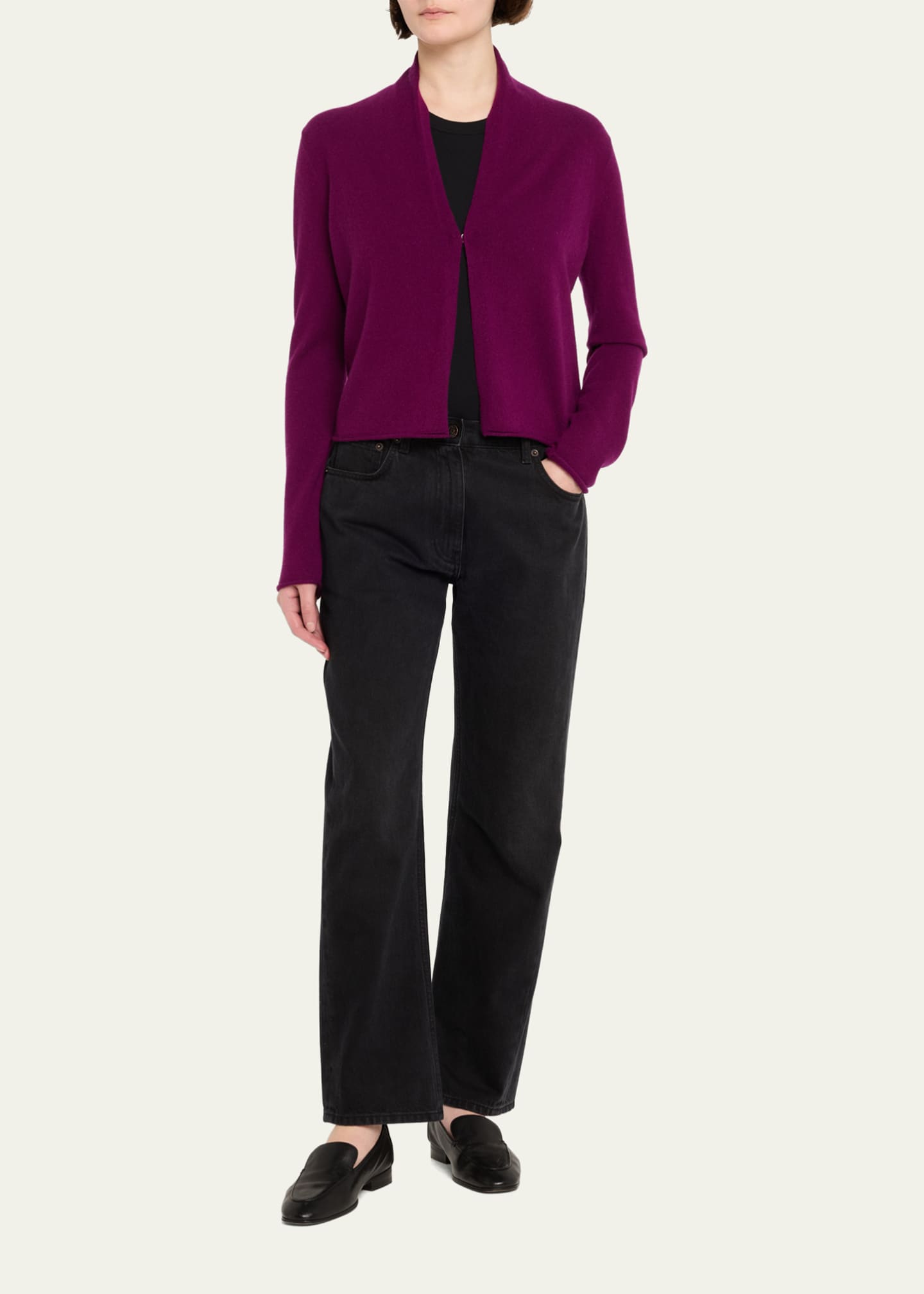 Guest in Residence Stealth Cashmere Multicolor Cardigan Image 2 of 5