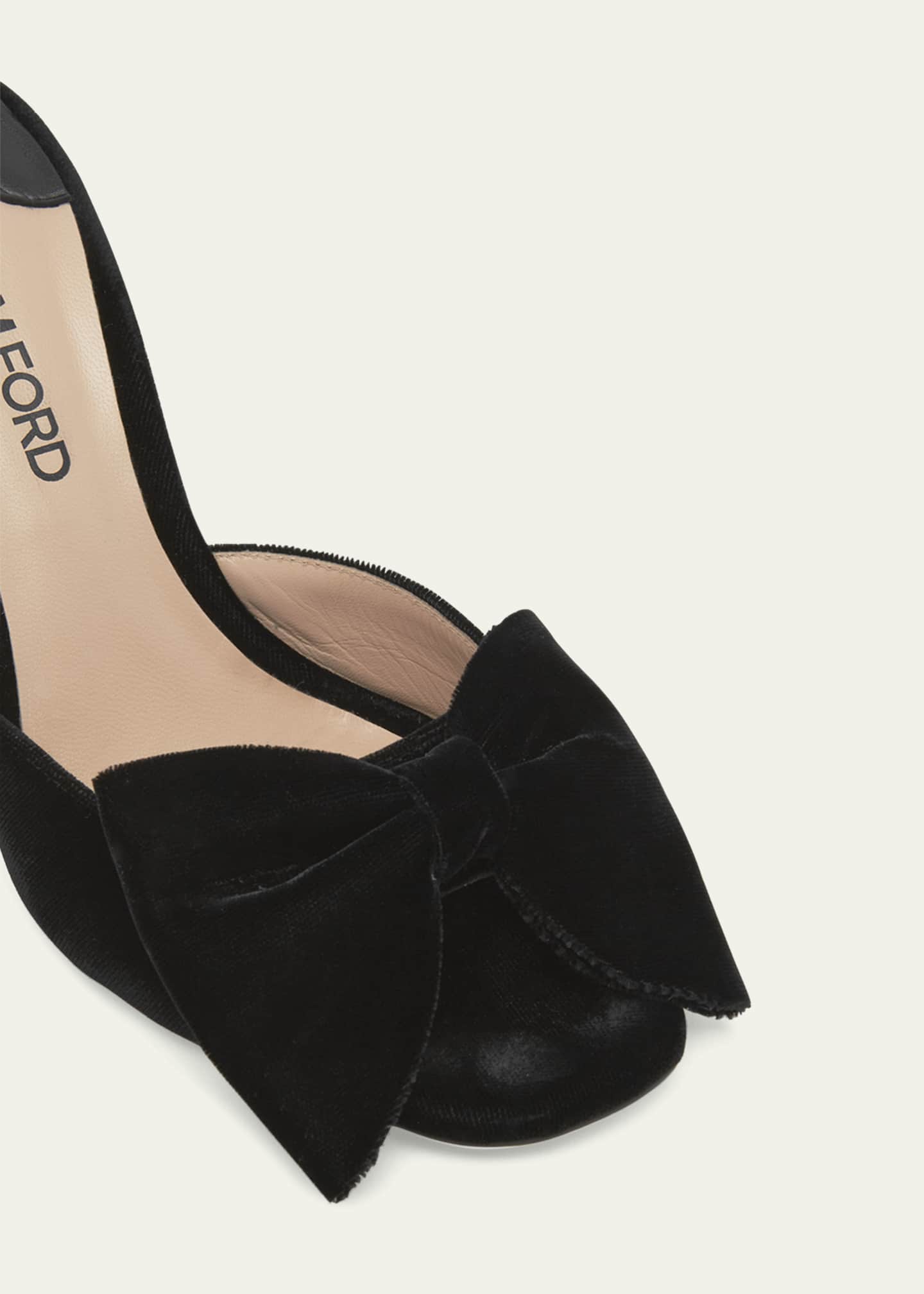 Velvet bow sandals outlet