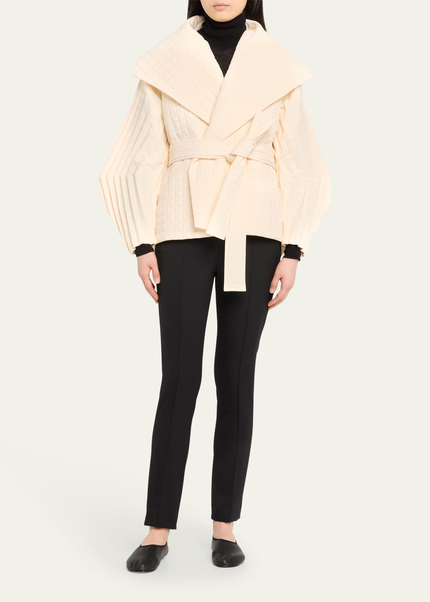 ISSEY MIYAKE Bergdorf Goodman Rayon Cross design deformed cut and sew Cut tops IM46-JK068 black 3