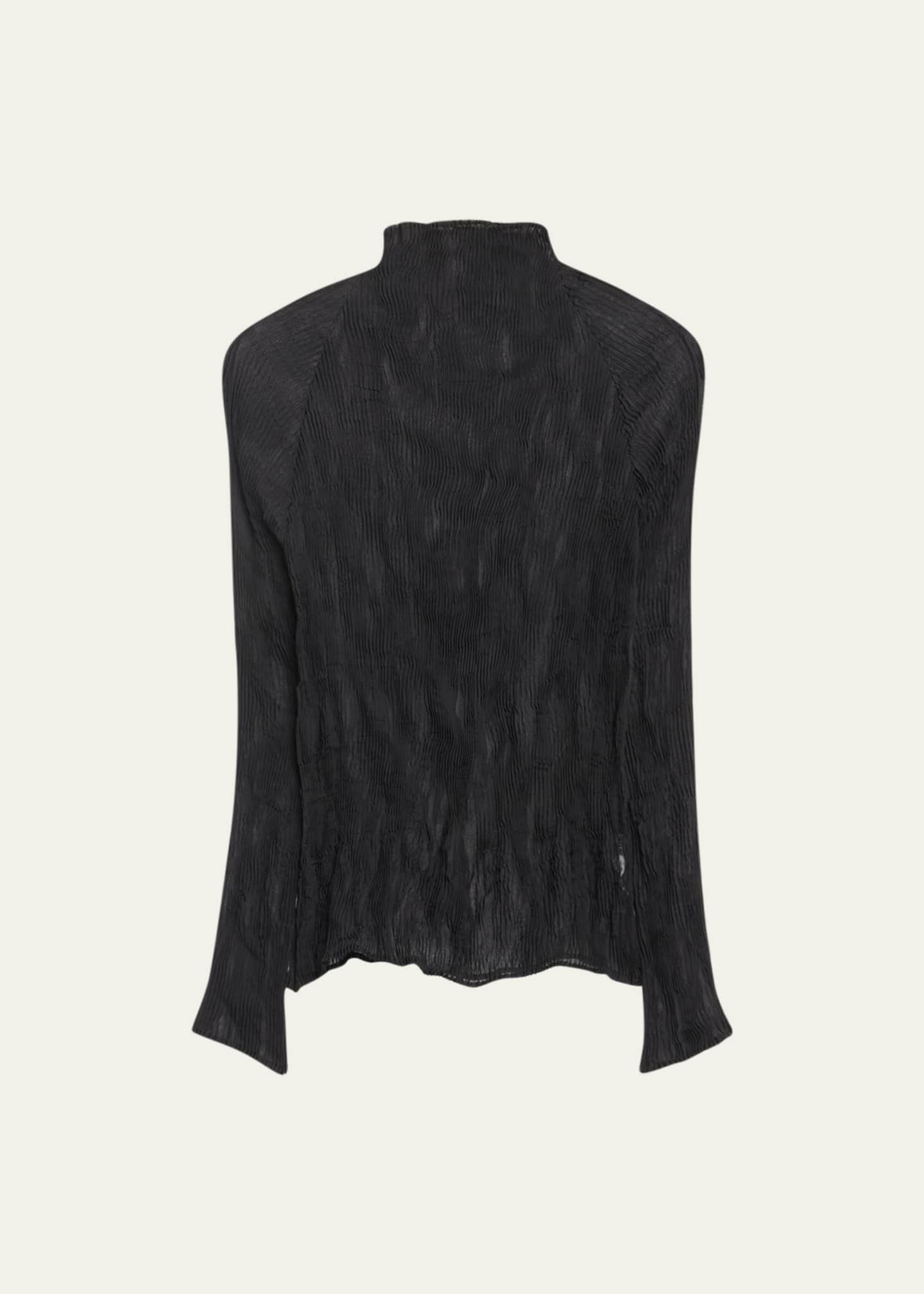 Issey Miyake Chiffon Twist-38 Sheer Top - Bergdorf Goodman