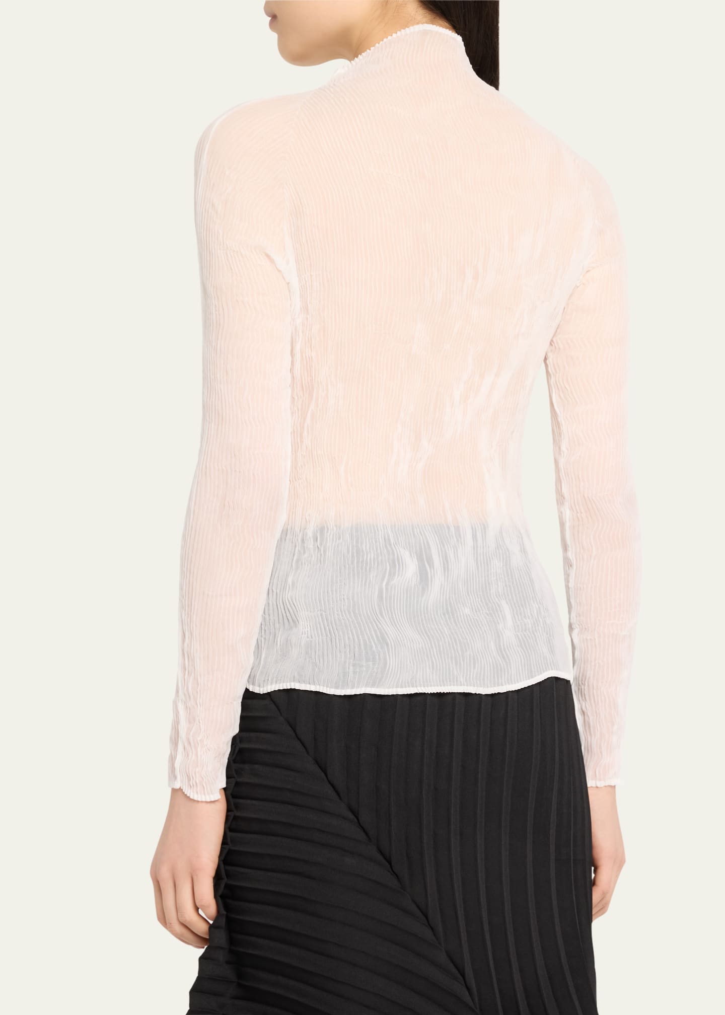 Issey Miyake Chiffon Twist-38 Sheer Top