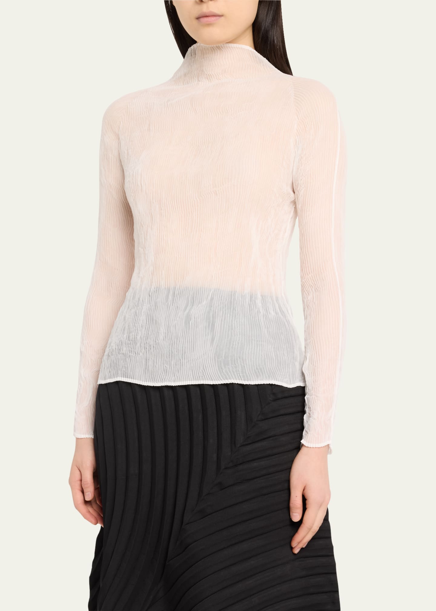 Issey Miyake CHIFFON TWIST JUNE Short Sleeve Top | Liberty