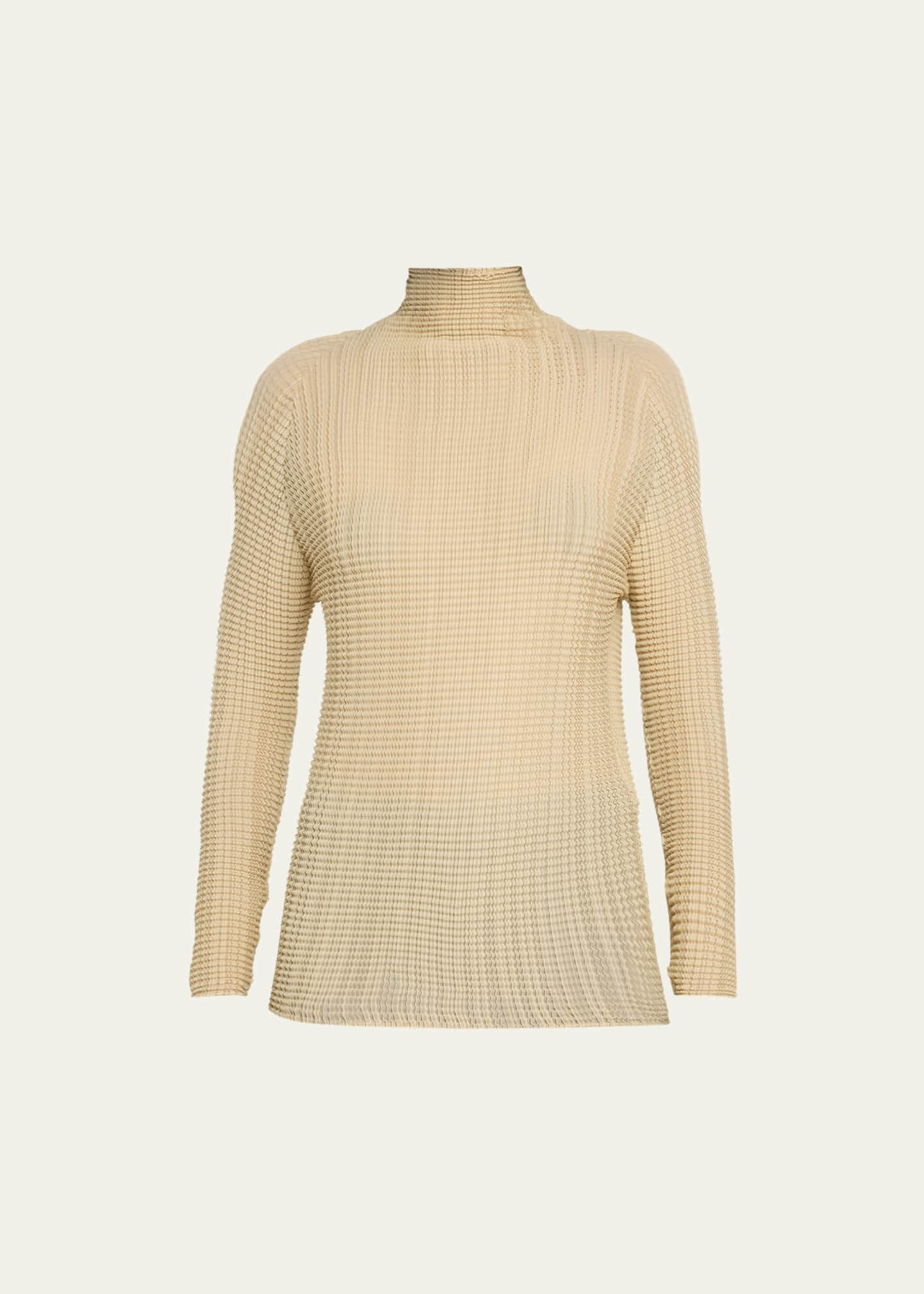 Issey Miyake Wooly Pleats-38 Slim Top - Bergdorf Goodman