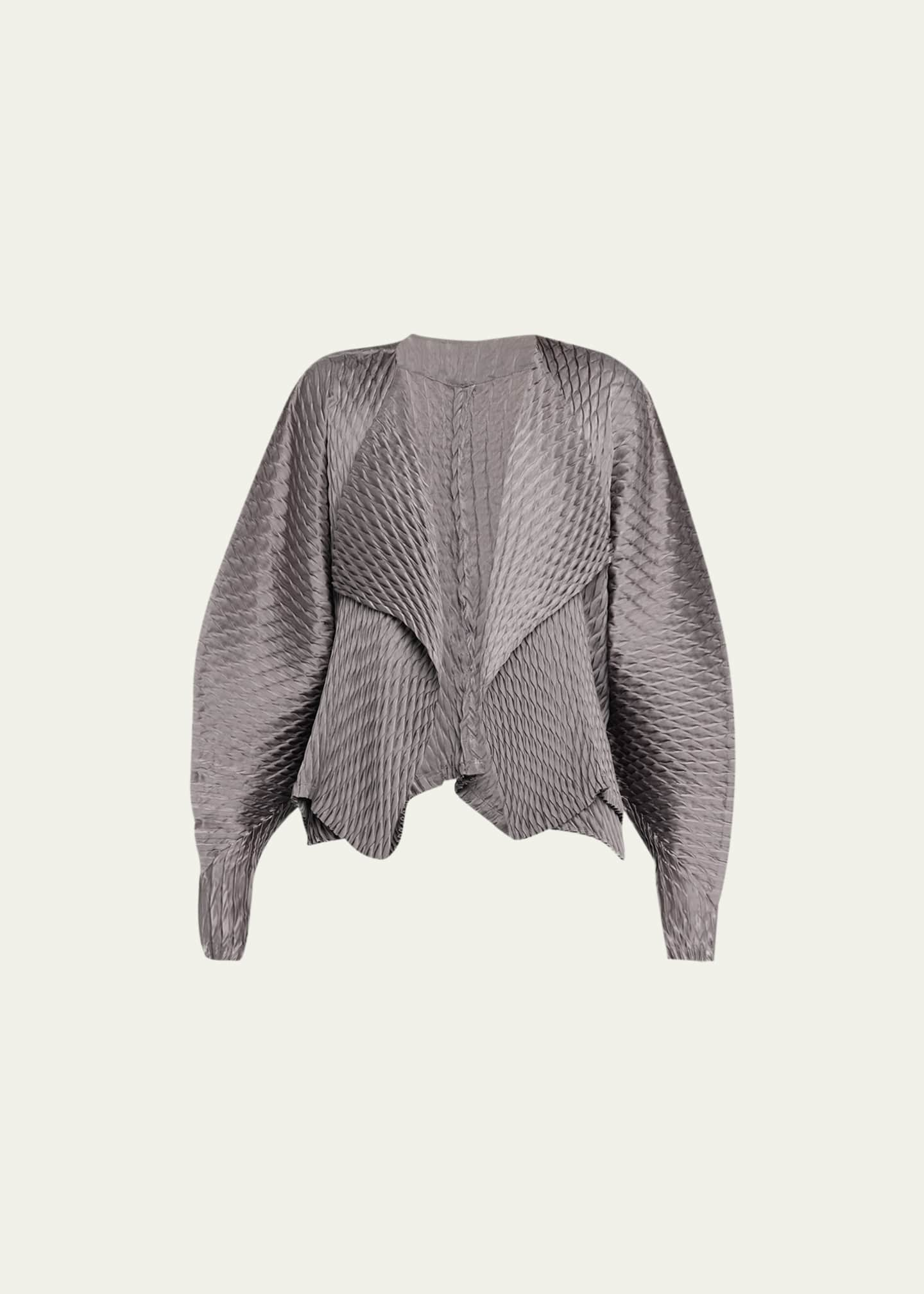 Issey Miyake Gleam Pleats Open-Front Cardigan - Bergdorf Goodman