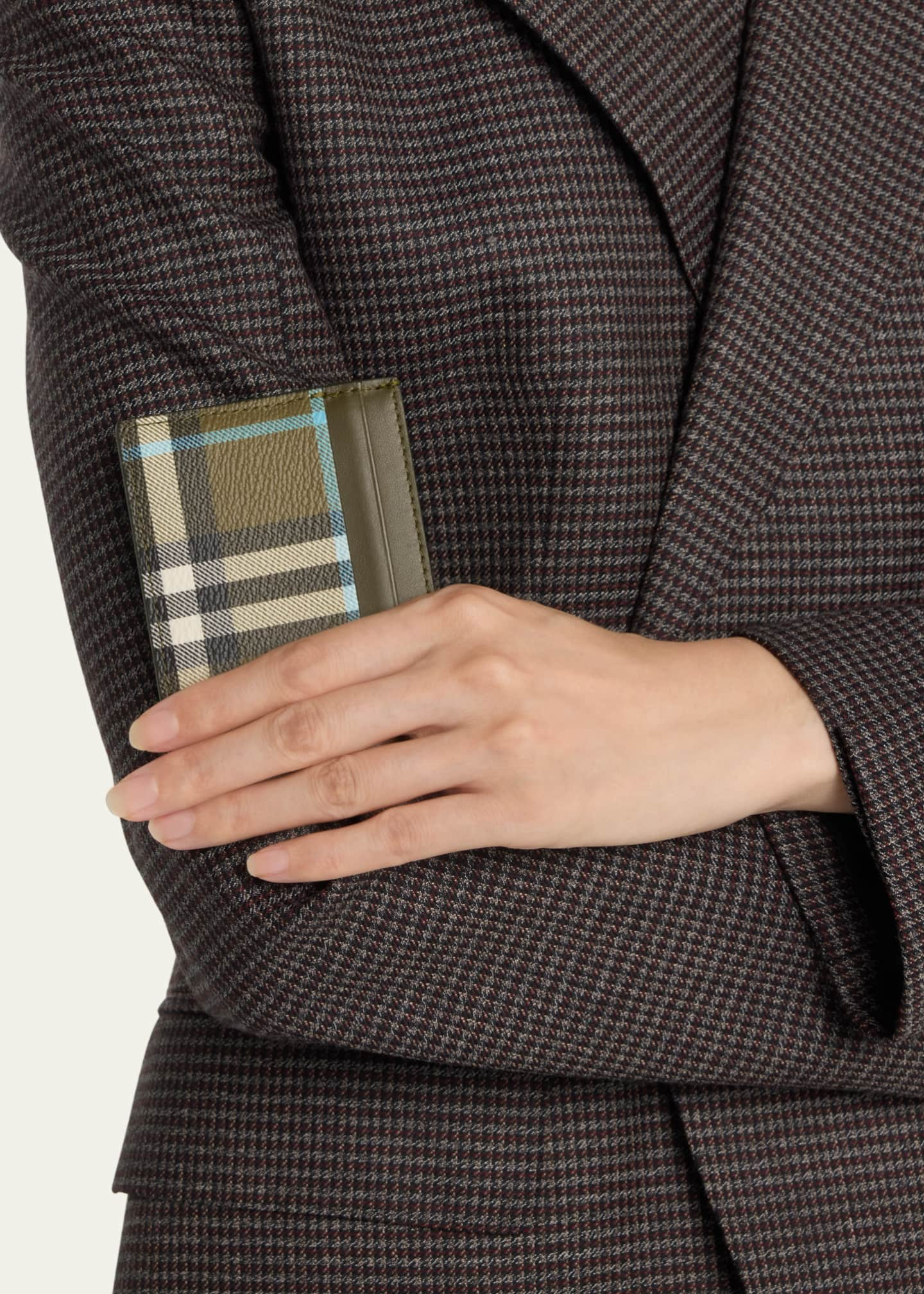 Burberry Sandon Check Card Holder