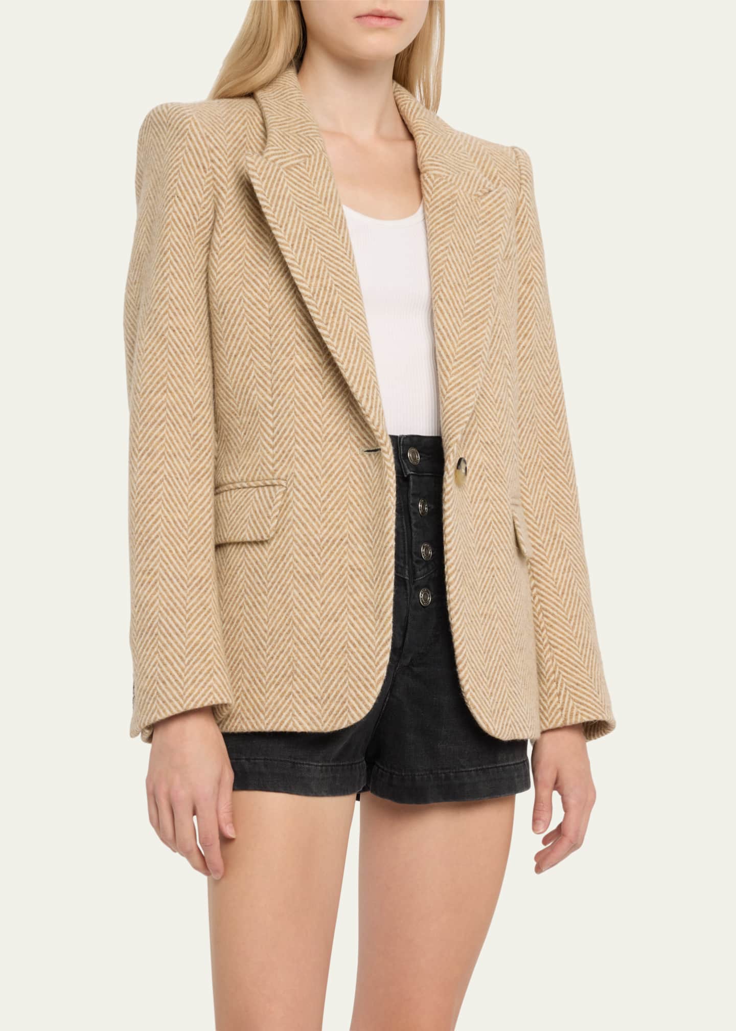 Etoile Isabel Marant Kerstin Herringbone Blazer Bergdorf Goodman