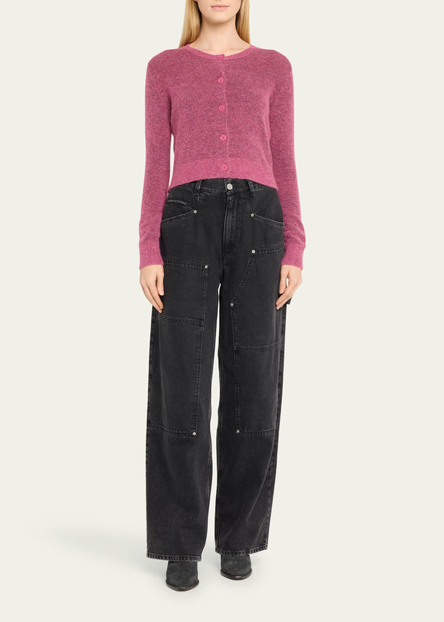 Etoile Isabel Marant Nity Wool-Blend Cardigan Image 2 of 5