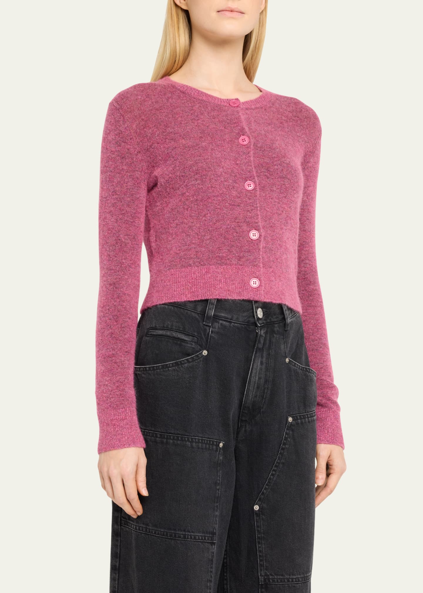 Etoile Isabel Marant Nity Wool-Blend Cardigan Image 4 of 5
