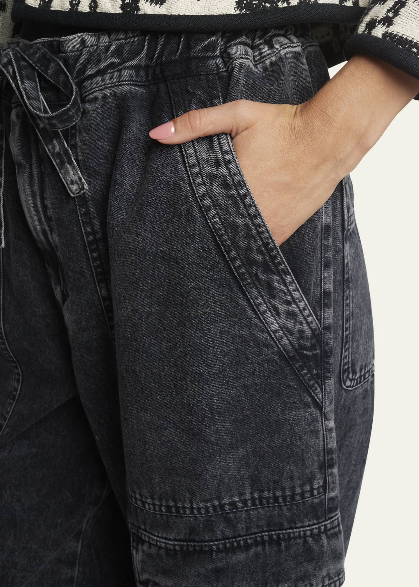 Etoile Isabel Marant Ivy Drawstring Wide Leg Joggers