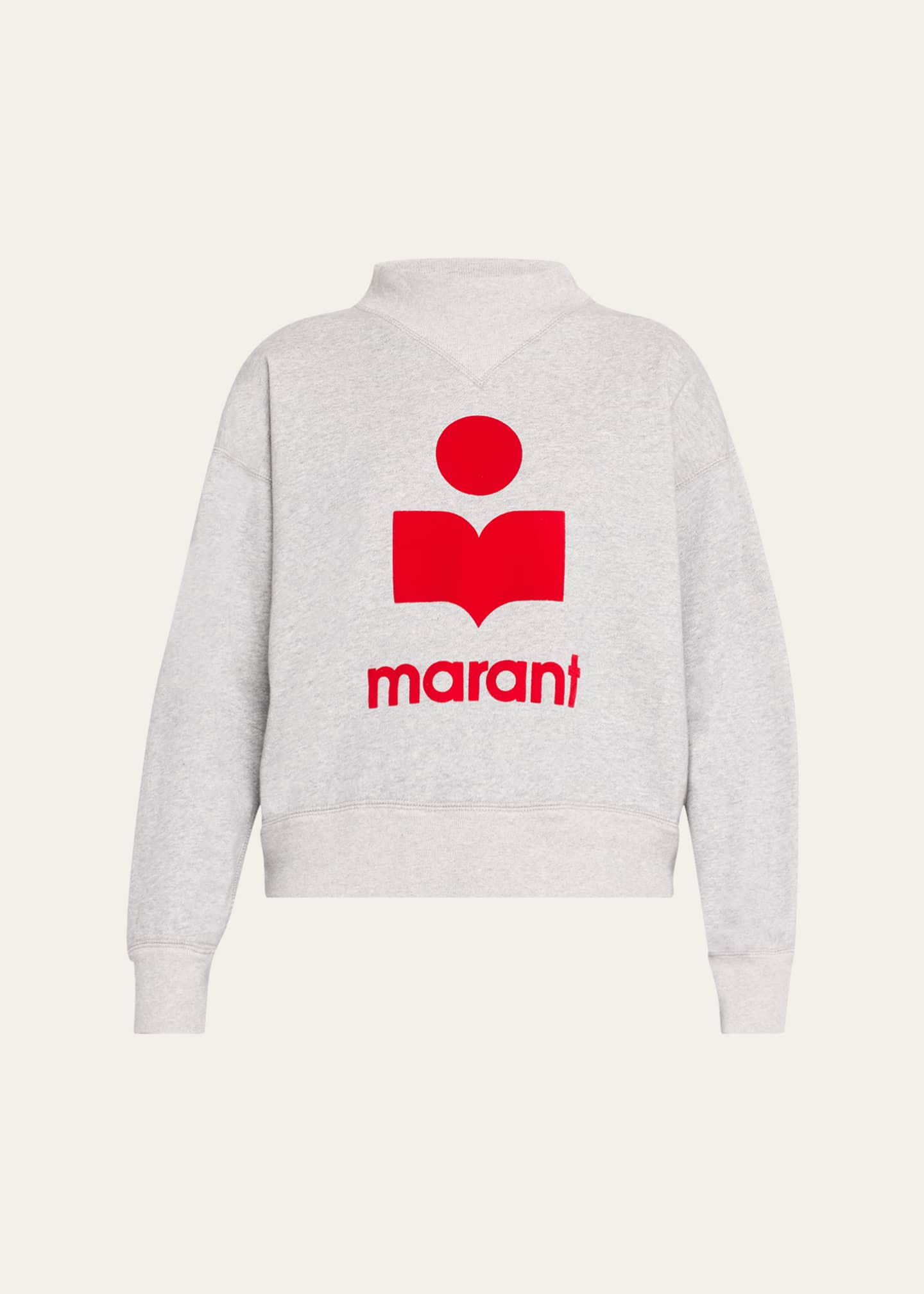 Etoile Isabel Marant Moby High-Neck Logo Sweatshirt Image 1 of 5