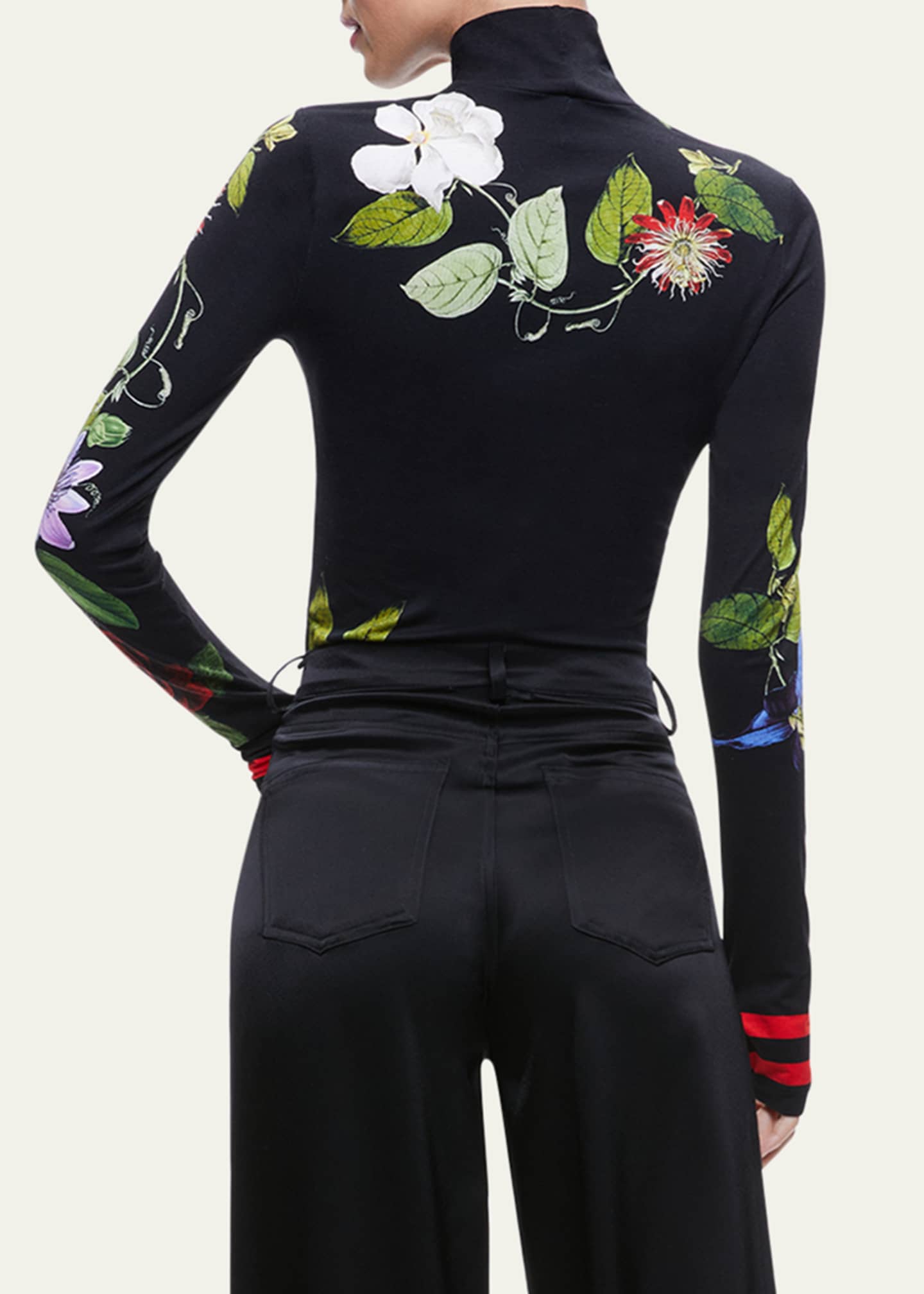 Alice + Olivia Delaina Long-Sleeve Turtleneck Top - Bergdorf Goodman