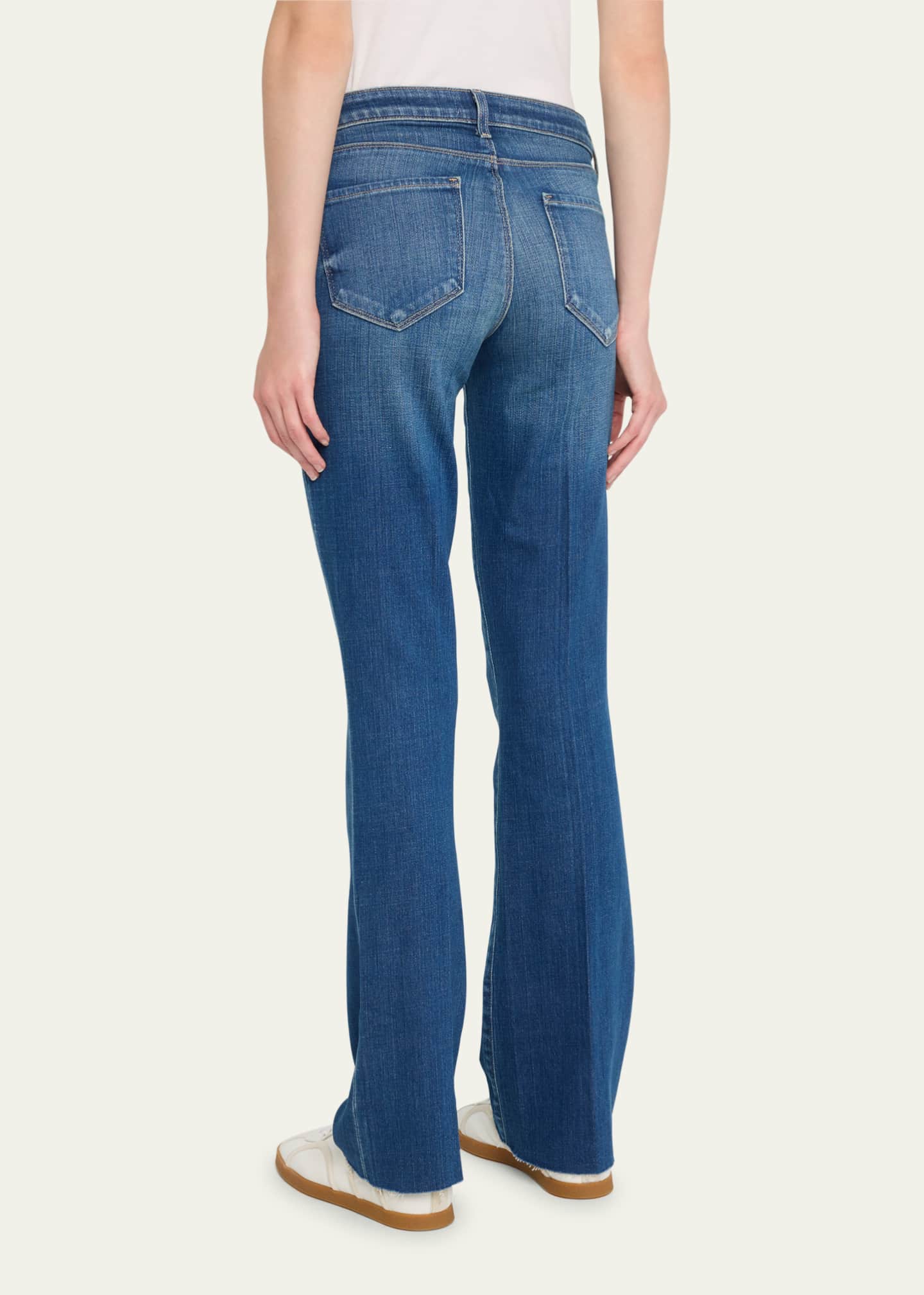 L'Agence Sneeki Low-Rise Sneaker Straight Jeans Image 3 of 5